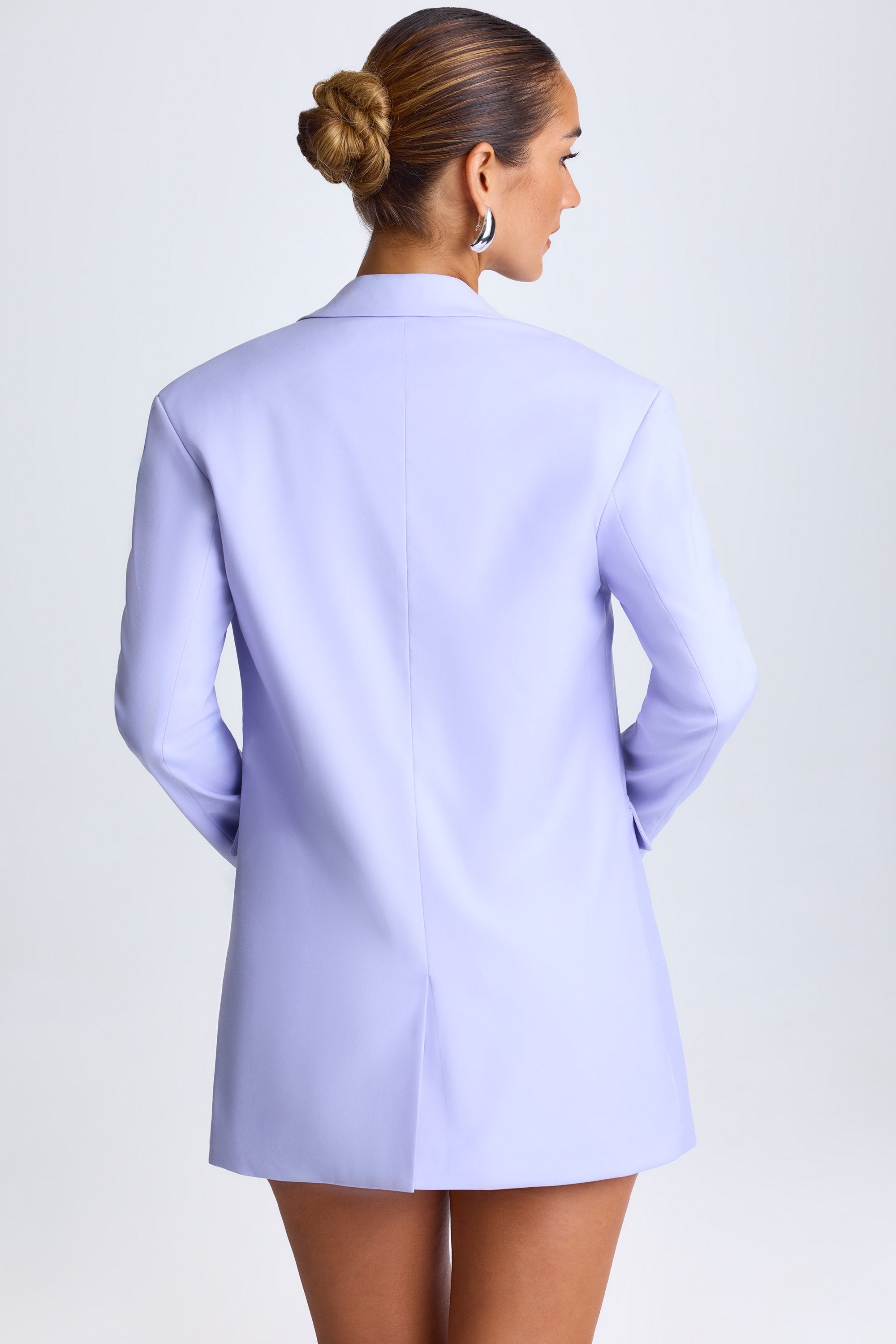 Edessa Oversized Single-Breasted Blazer in Soft Lilac - Image 4