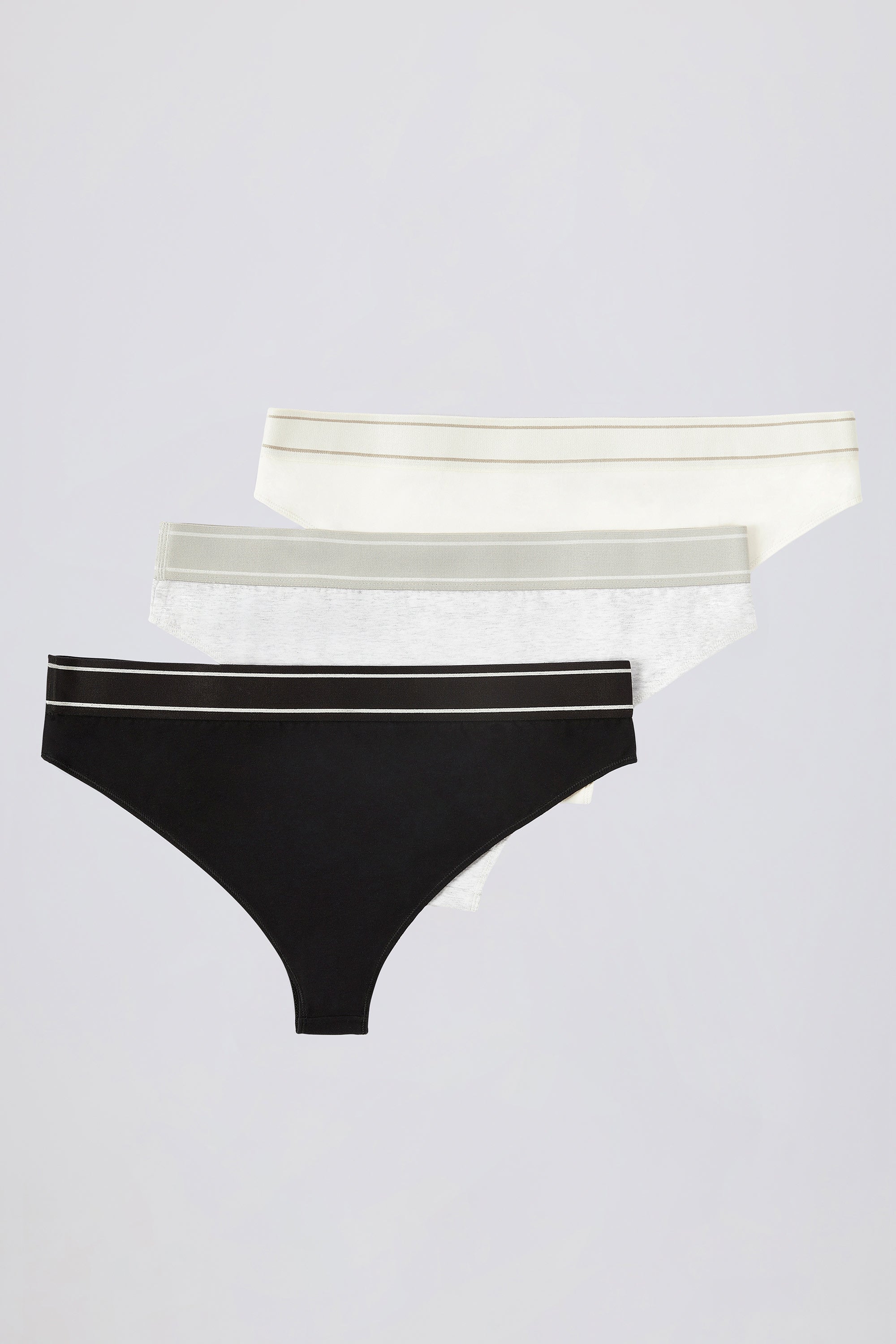High-Waist Cheeky Briefs Bundle in Multi - Image 3