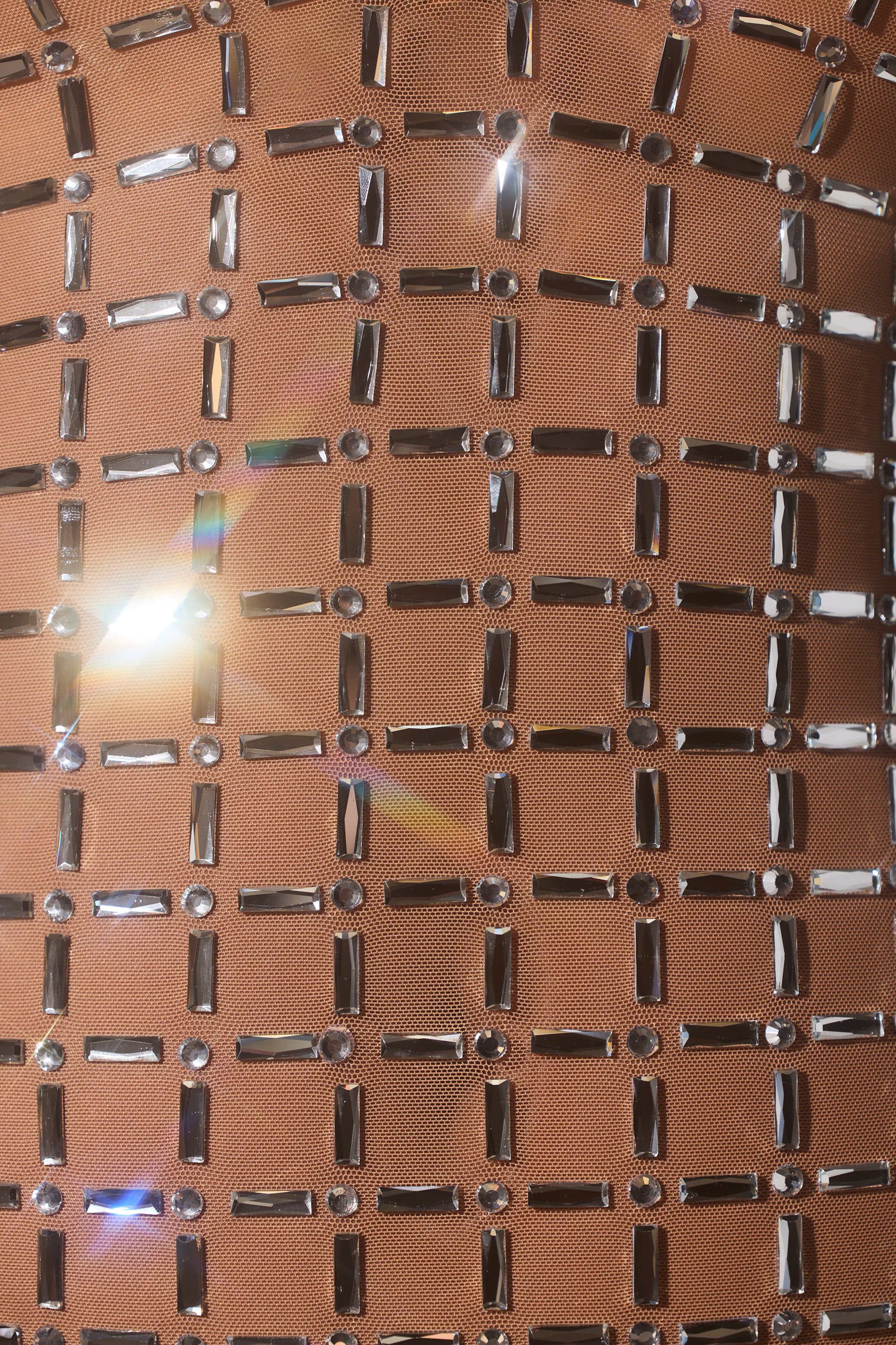 Ilana Embellished Cut-Out Mini Dress in Almond - Image 4