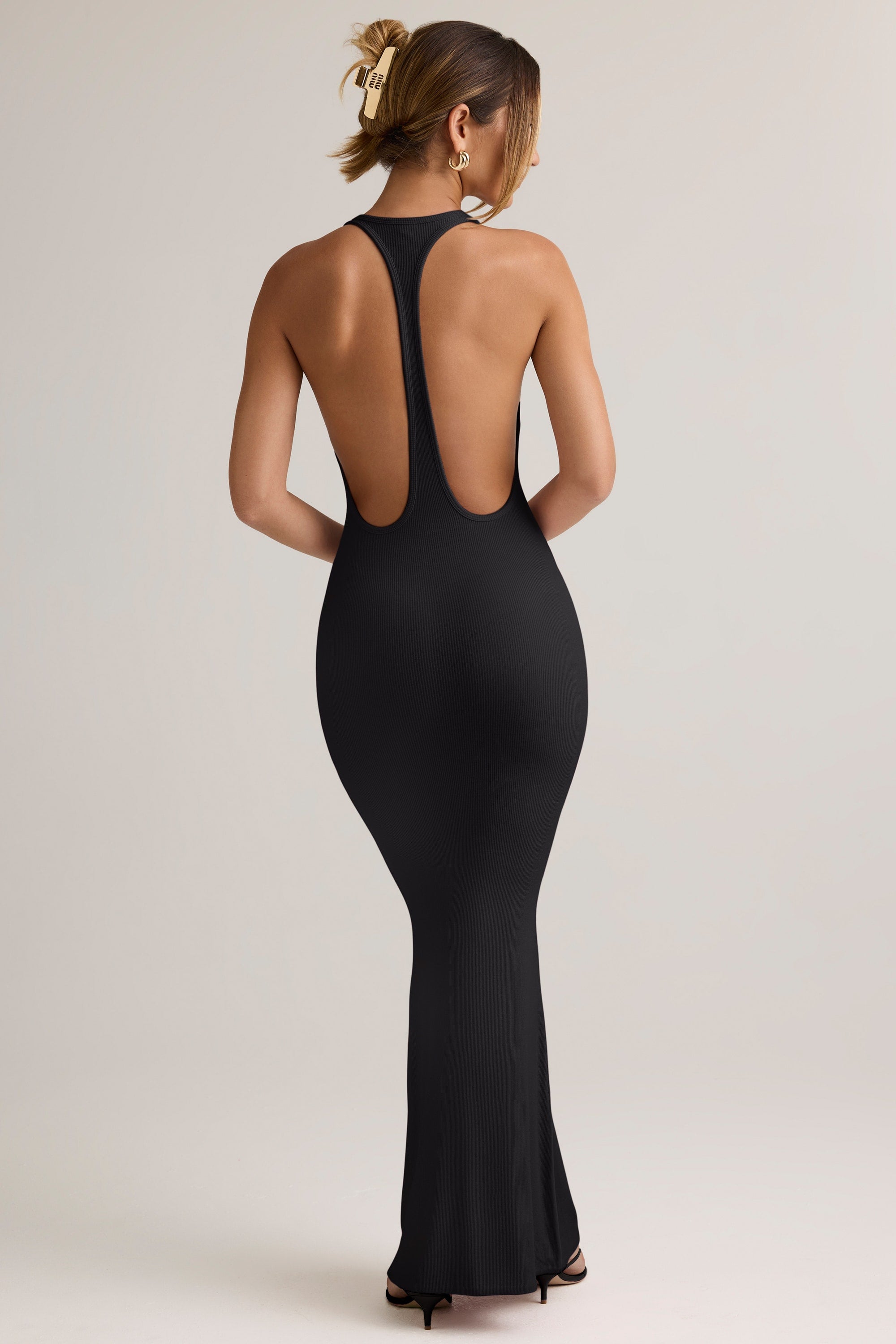 Imelda Modal Racerback Maxi Dress in Black - Image 5