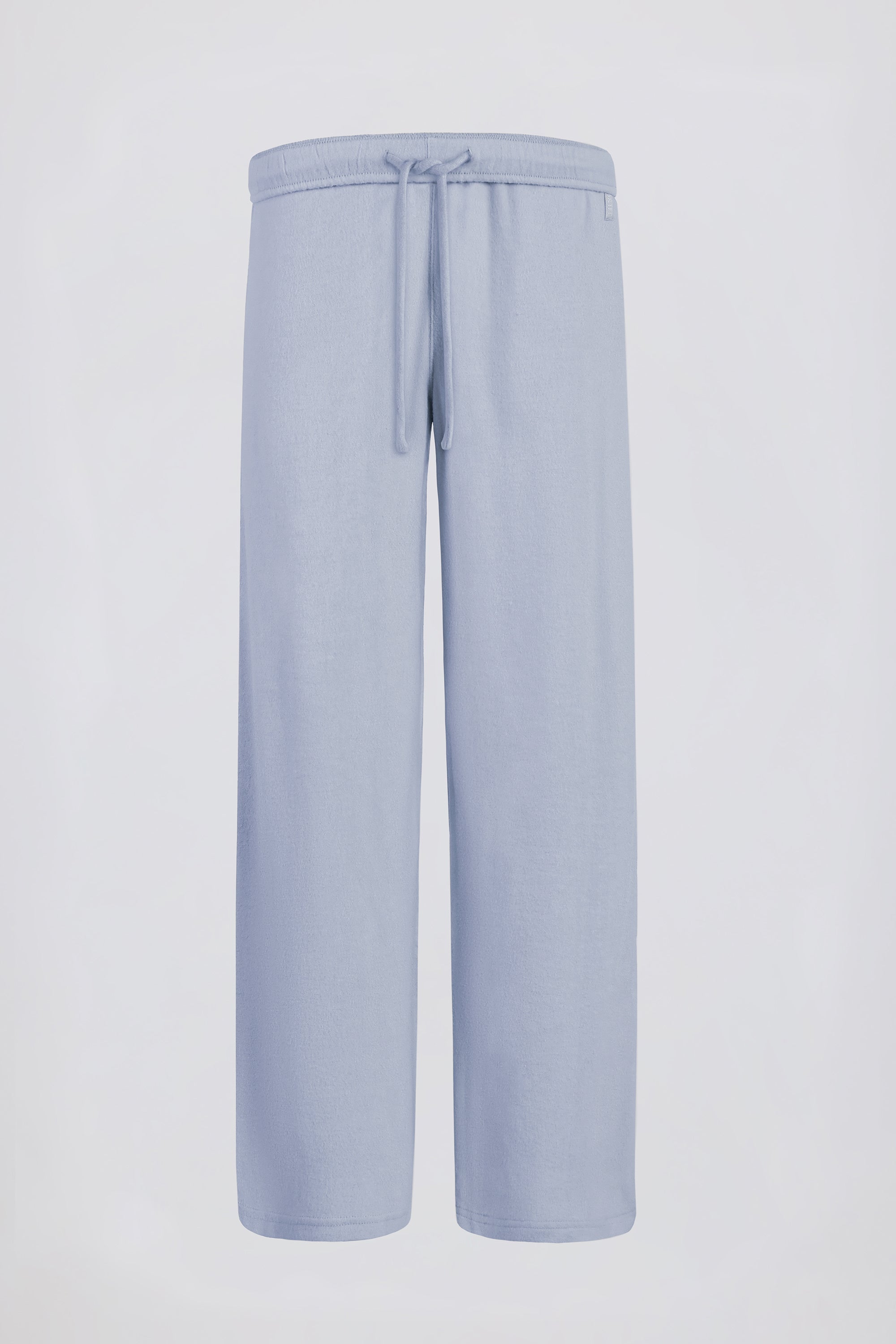 Petite Brushed Jersey Wide-Leg Joggers in Soft Blue - Image 2
