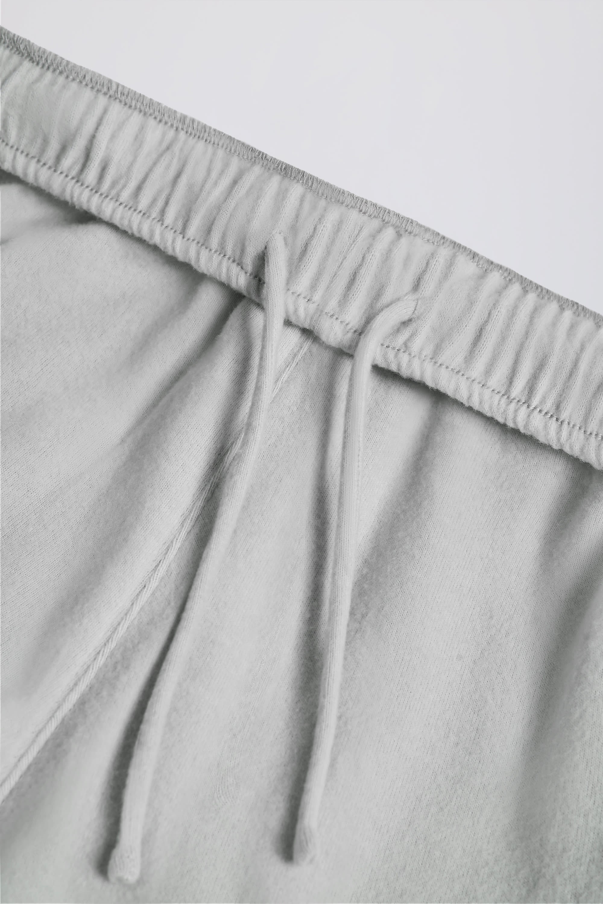 Tall Brushed Jersey Wide-Leg Joggers in Fog Grey - Image 6