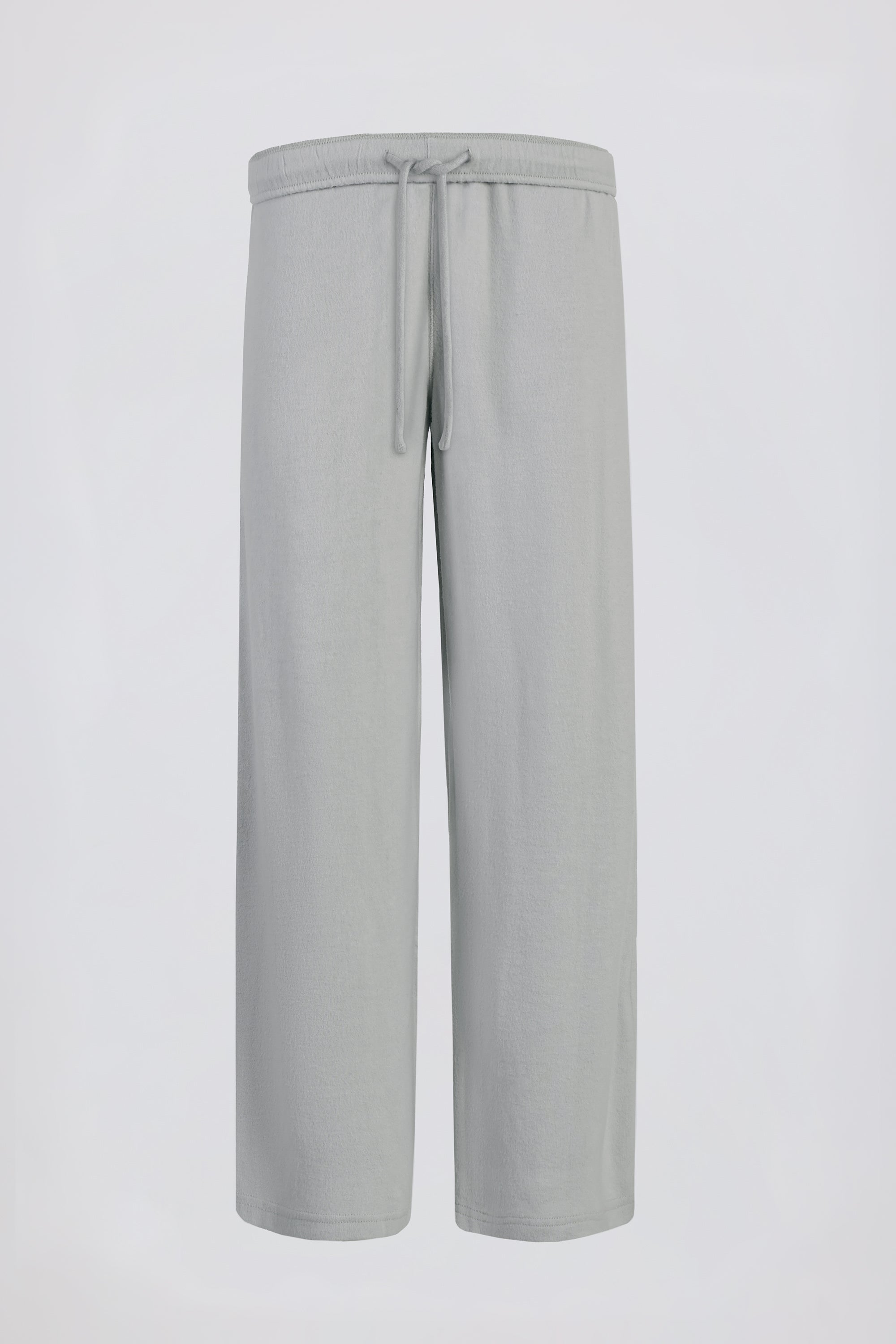 Tall Brushed Jersey Wide-Leg Joggers in Fog Grey - Image 2