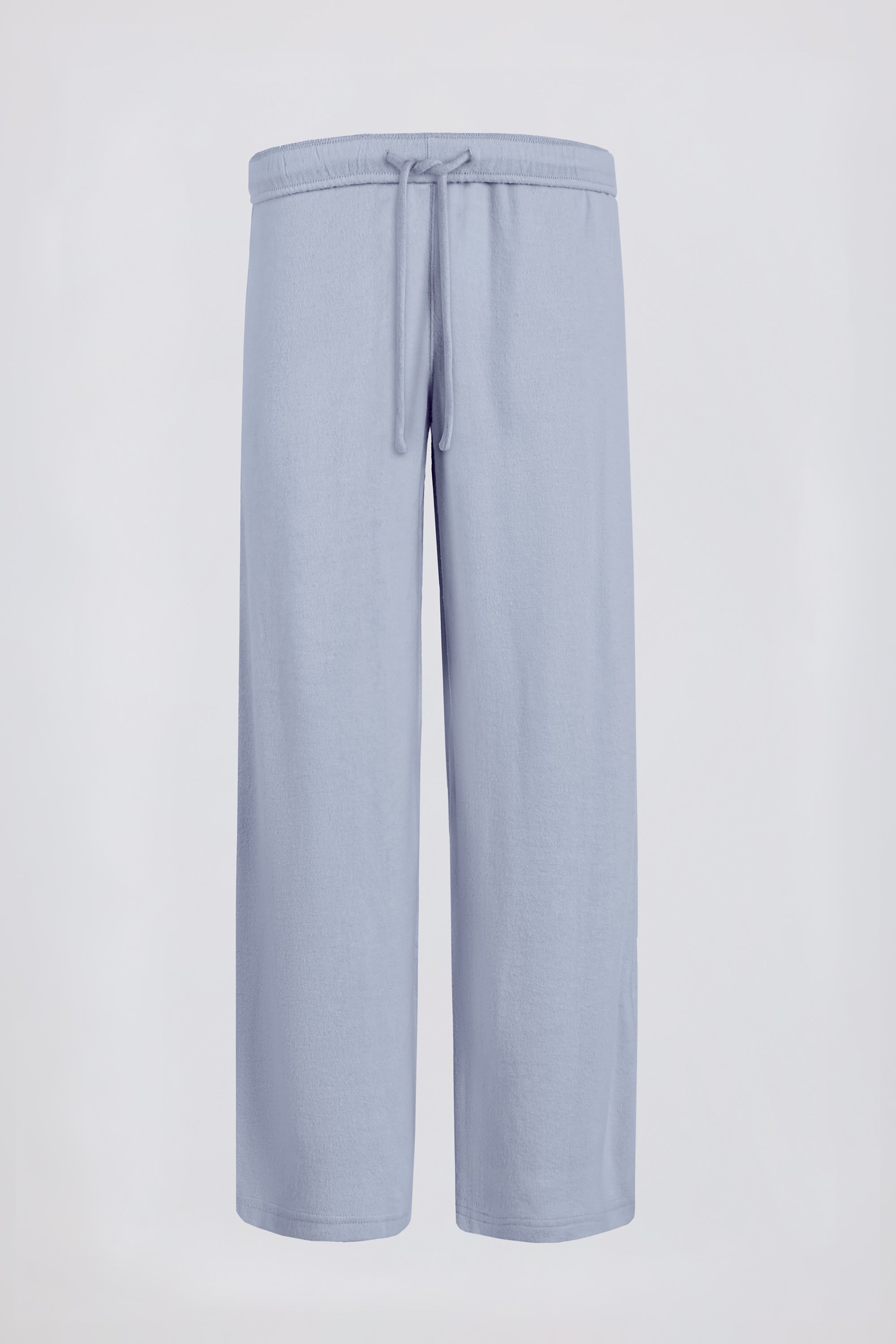 Tall Brushed Jersey Wide-Leg Joggers in Soft Blue - Image 2