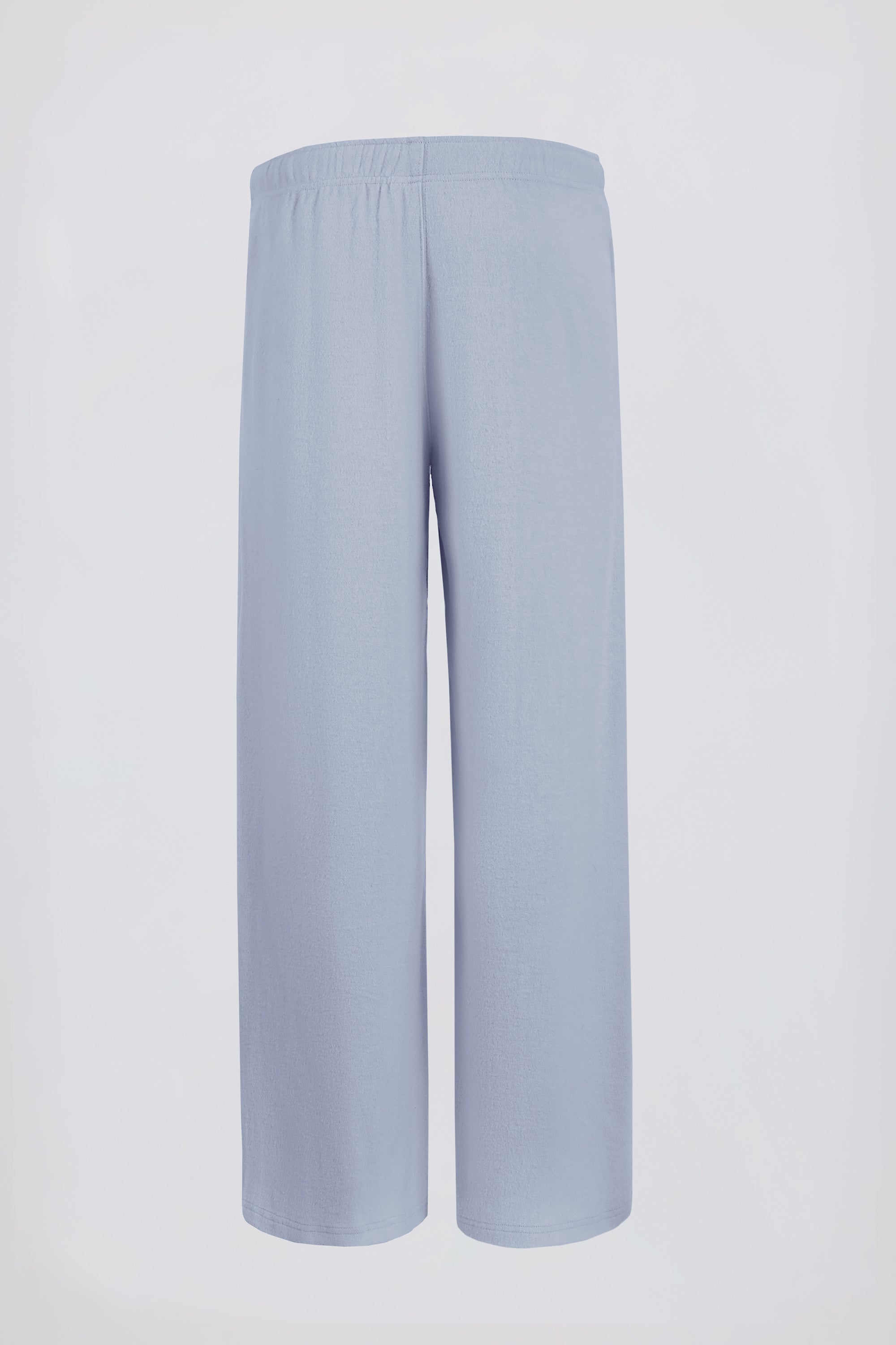 Tall Brushed Jersey Wide-Leg Joggers in Soft Blue - Image 3