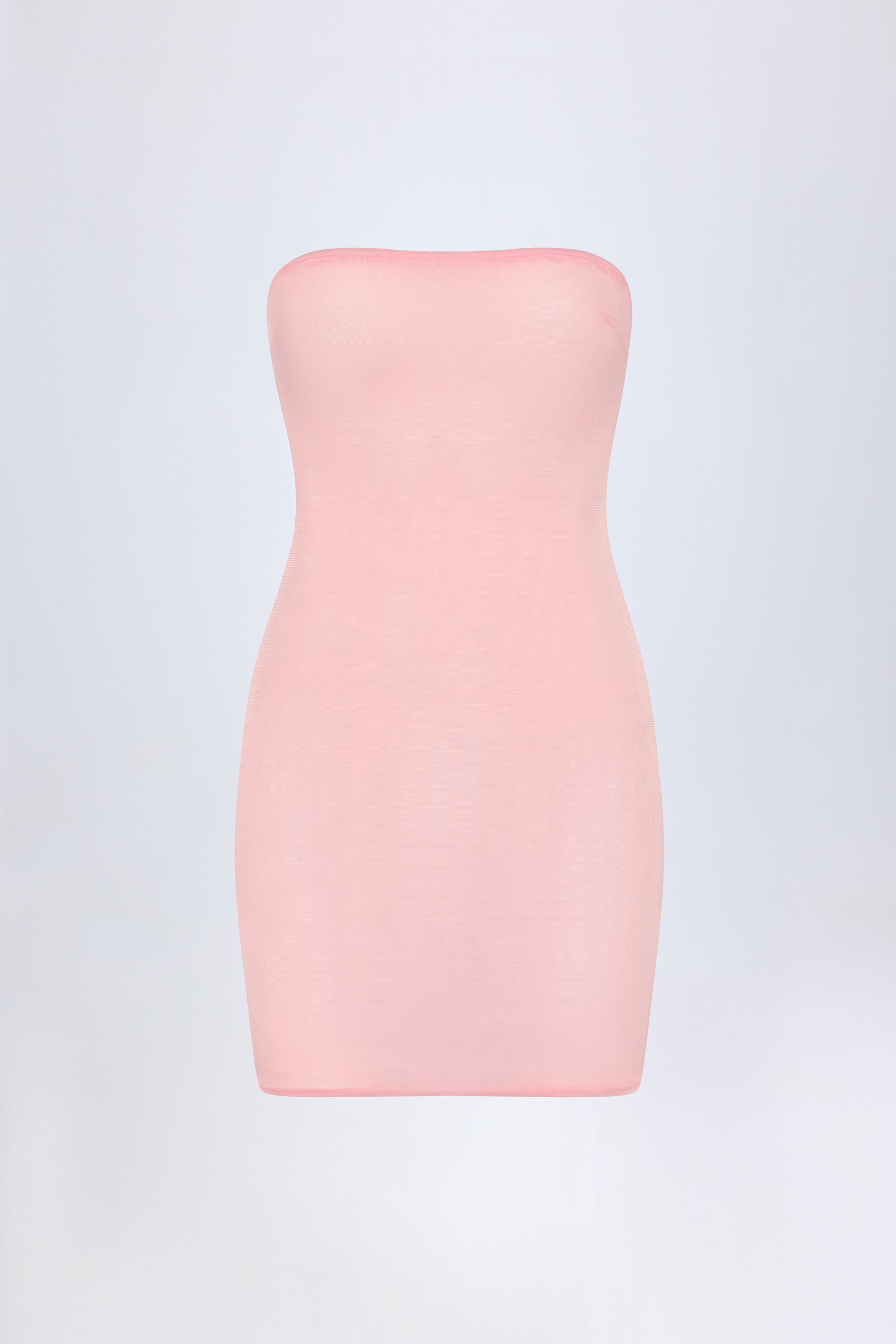 Intimates Soft Mesh Mini Slip Dress in Pink