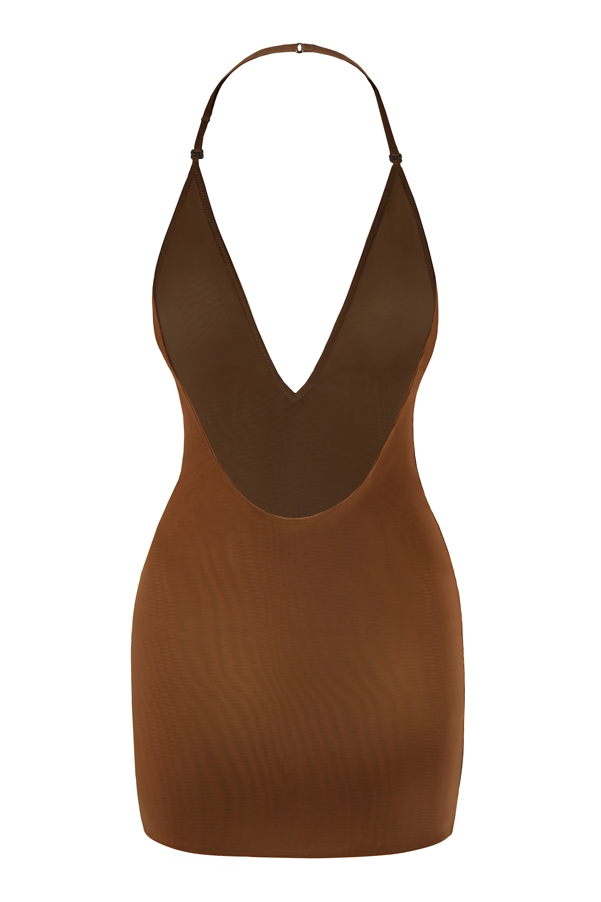 Intimates Soft Mesh Multiway Mini Dress in Chestnut - Image 2