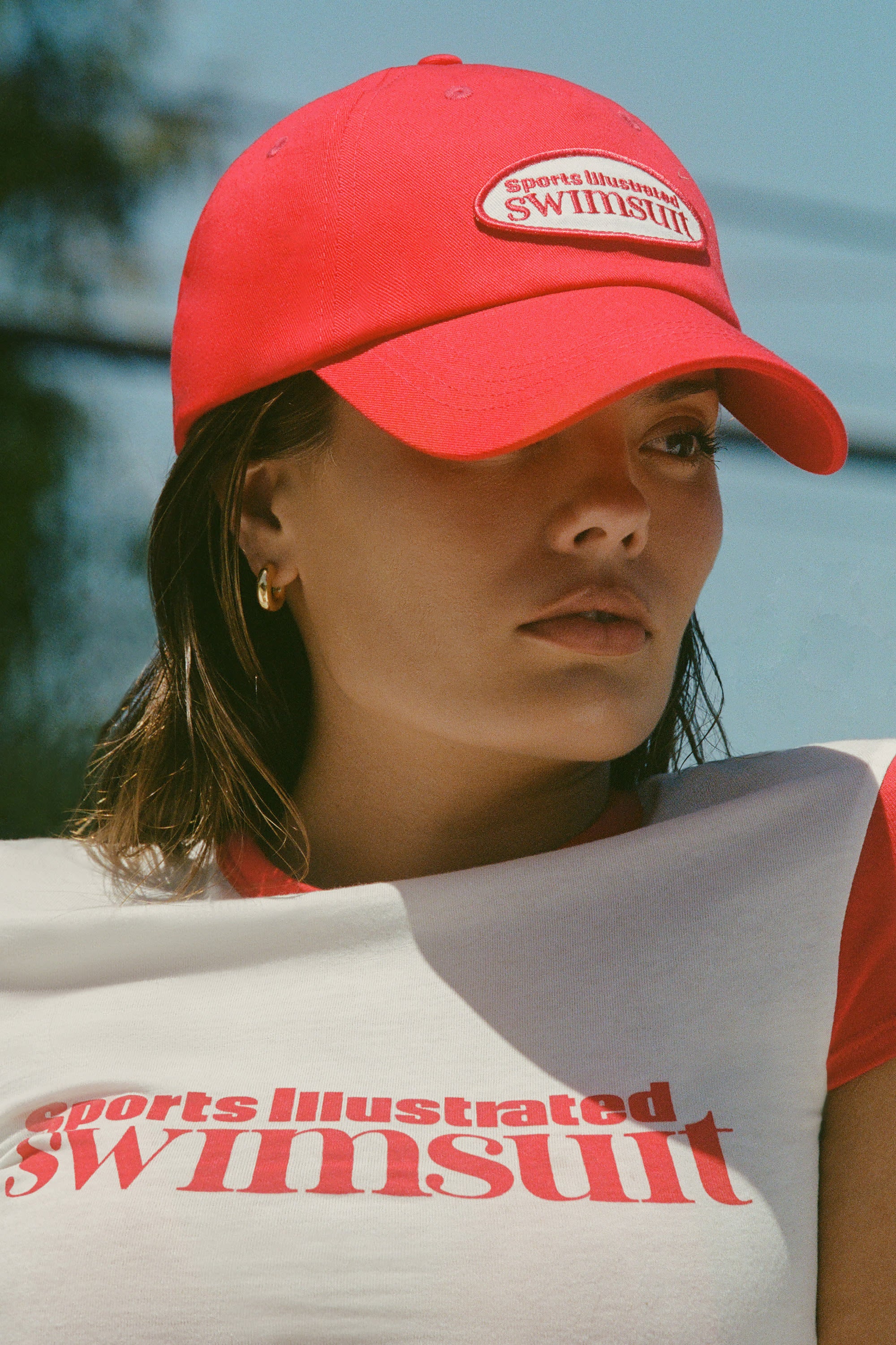 Lazise Logo Baseball Cap in Fiery Red