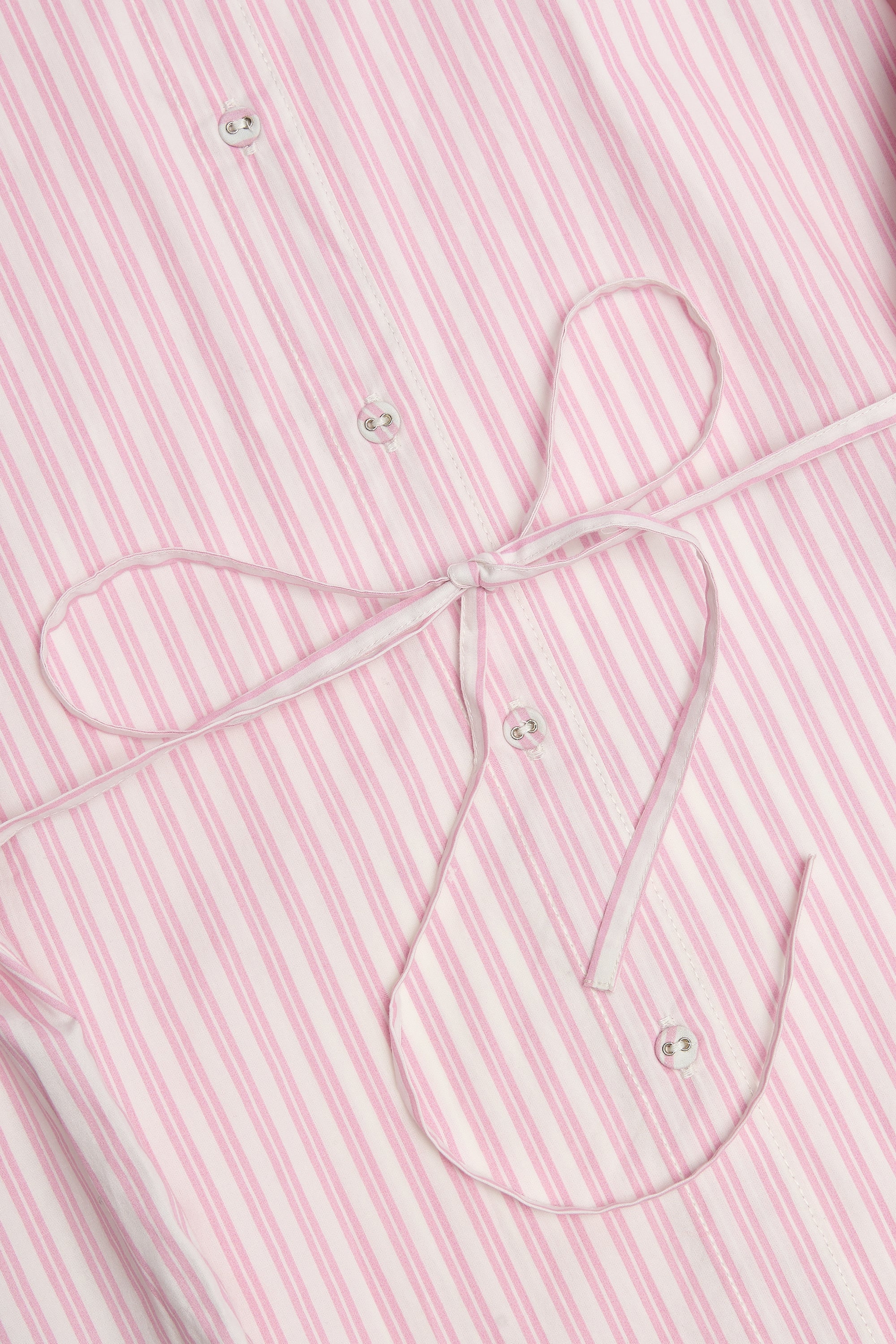 Lerici Oversized Shirt in Soft Mauve Stripe - Image 5