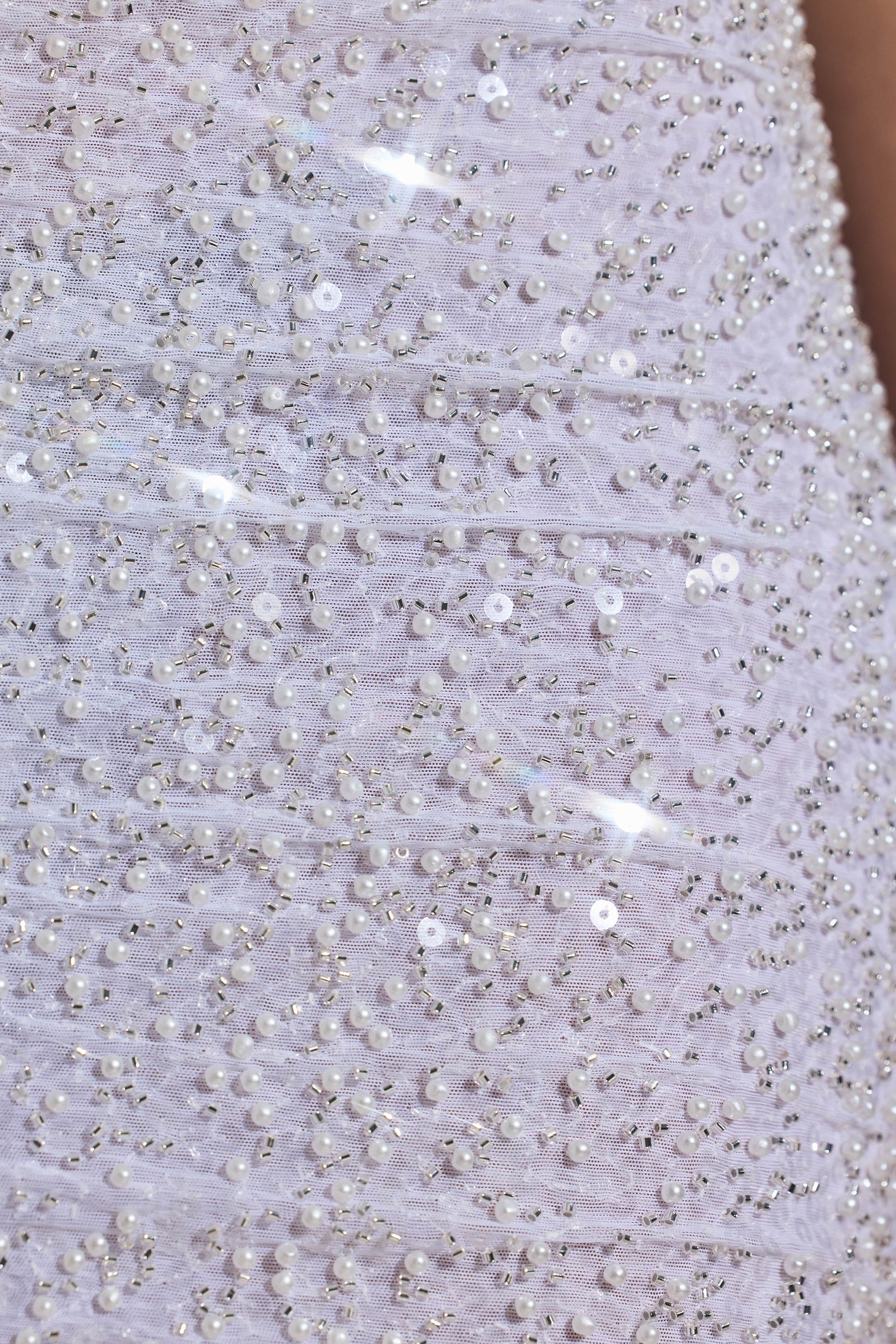 Lucia Embellished Cut-Out Halterneck Mini Dress in White - Image 5