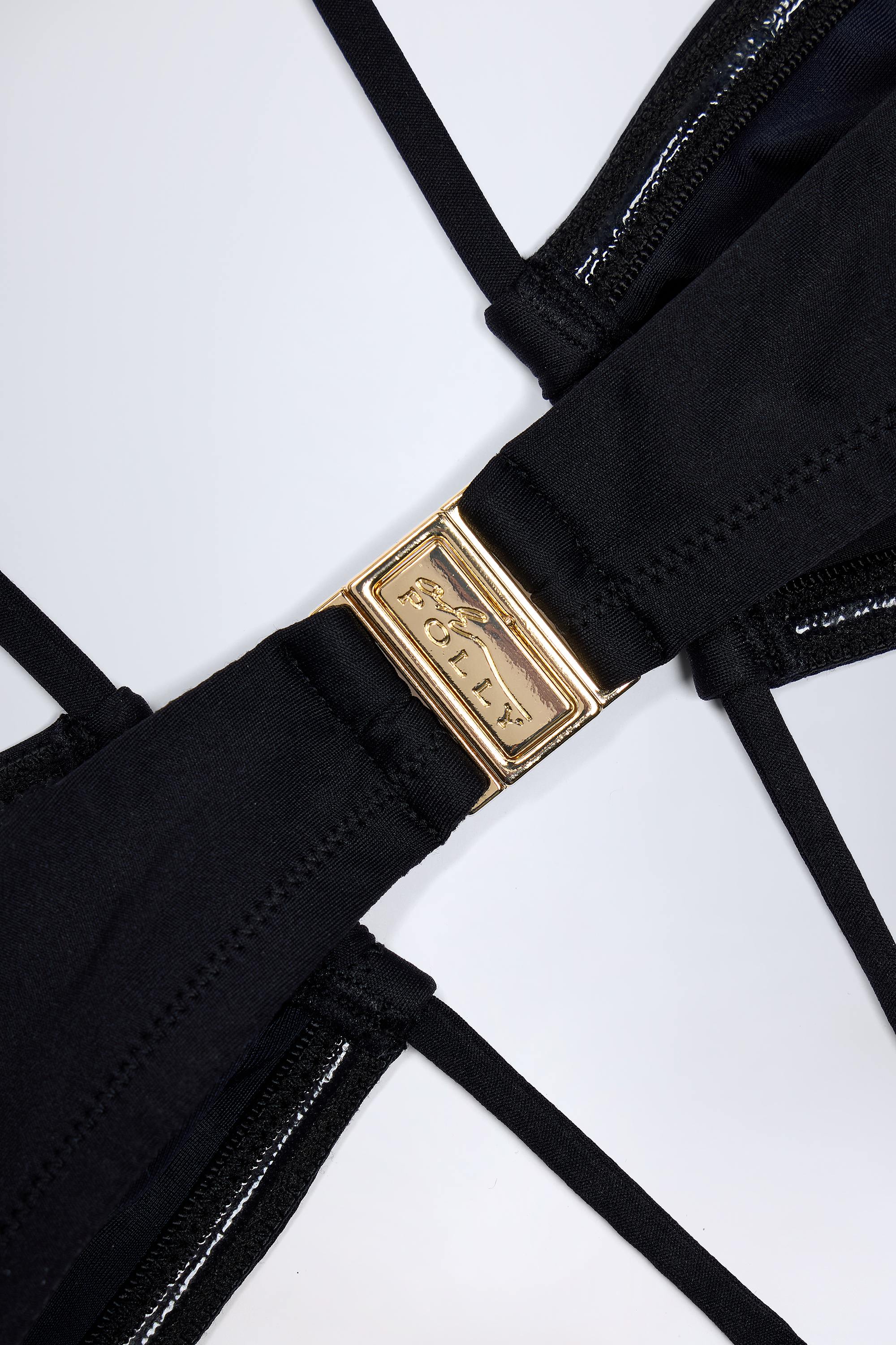 Maranta Cut-Out Halterneck Swimsuit in Black - Image 4