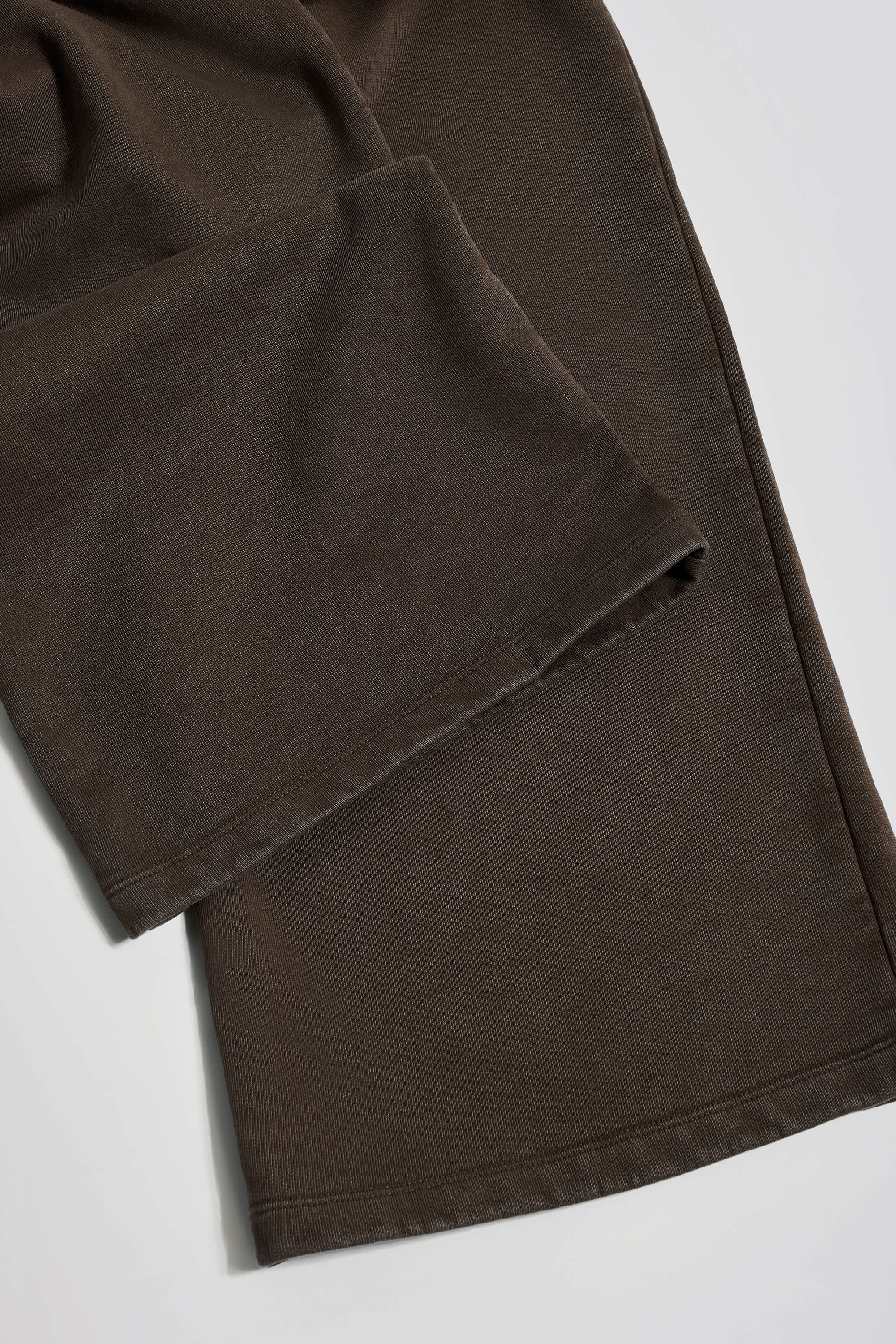 Acid Wash Wide-Leg Joggers in Brown - Image 7