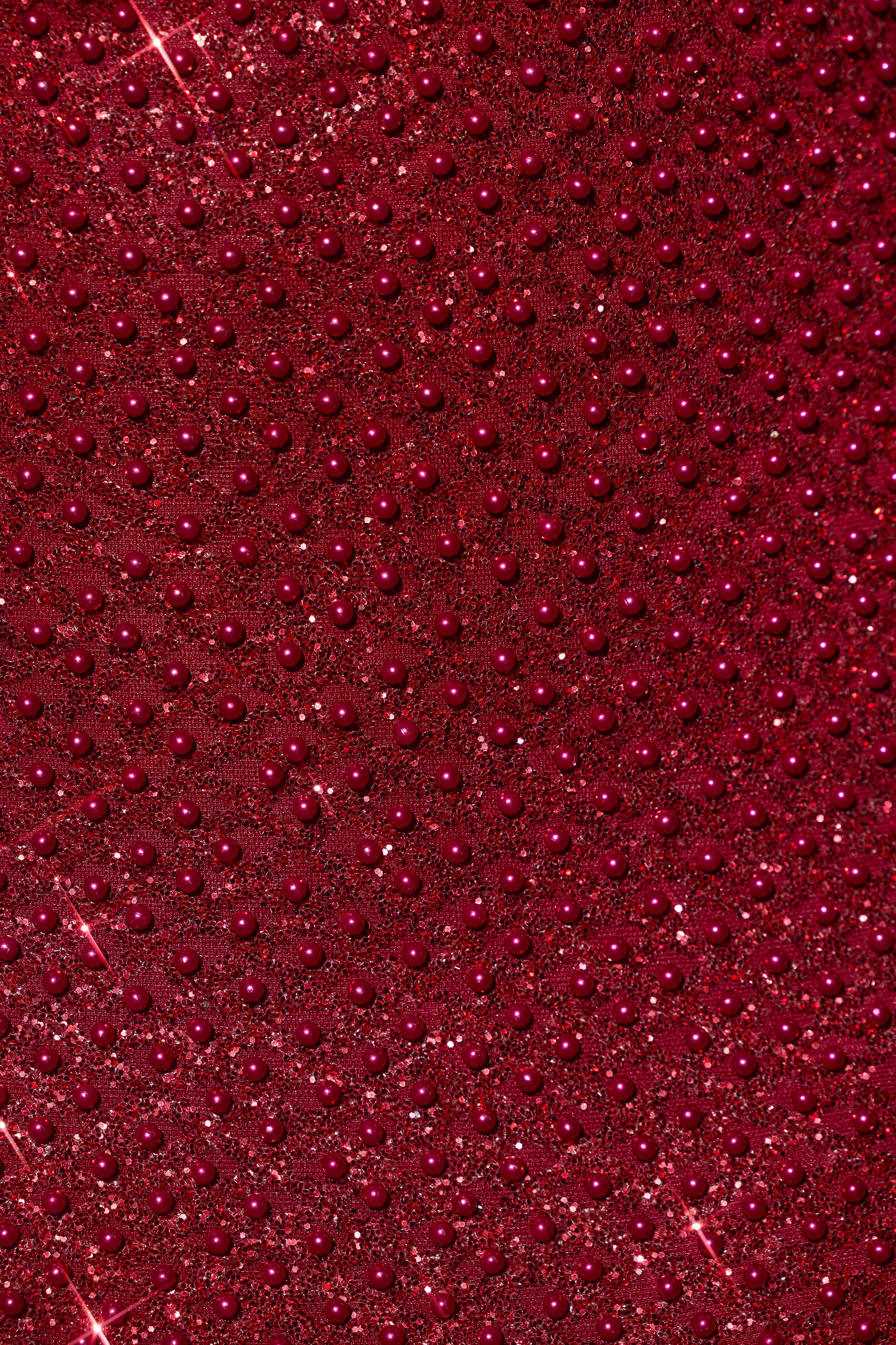 Mischa Embellished Sweetheart-Neck Mini Dress in Red - Image 4