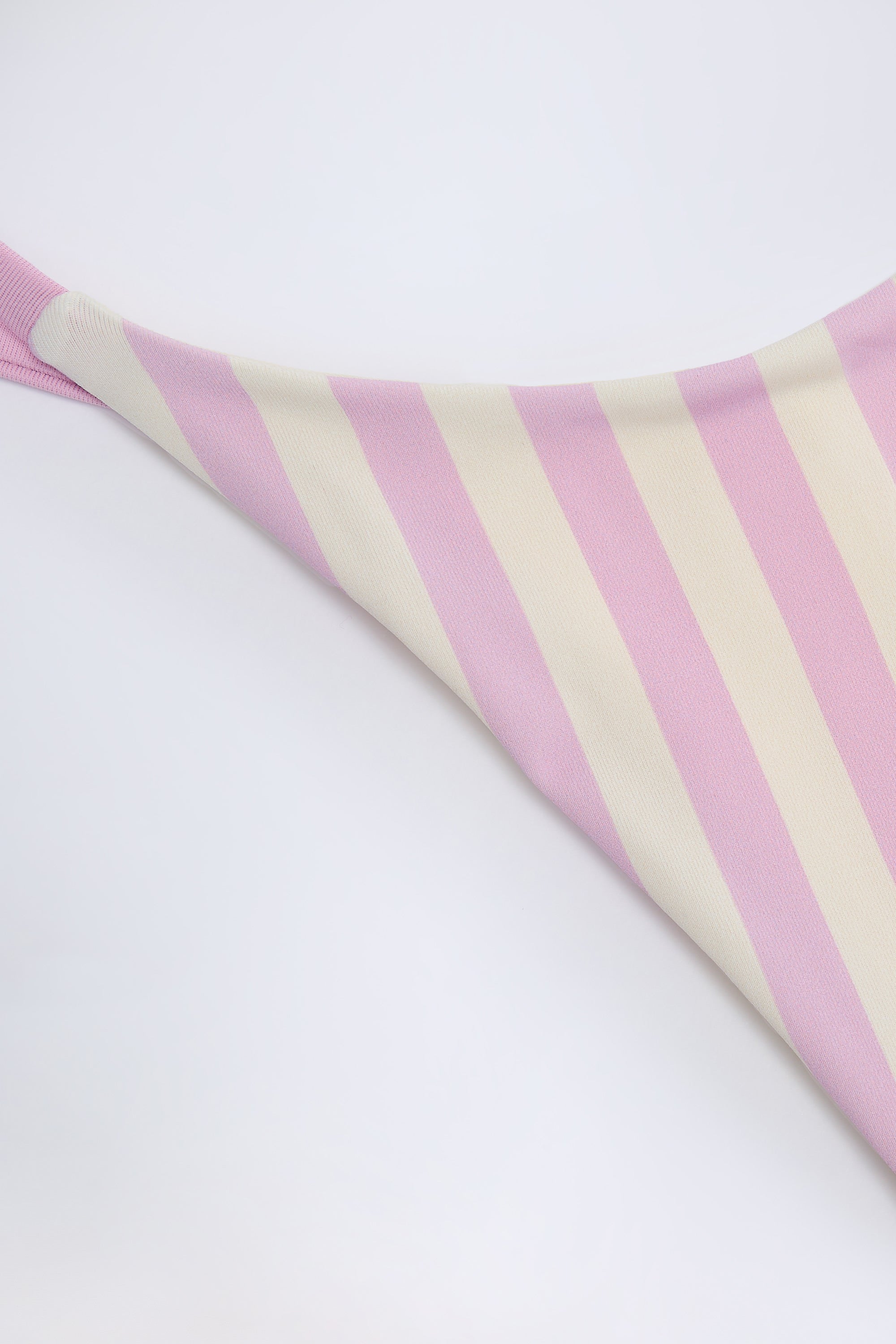 Montalcino Side-Tie Thong Bikini Bottoms in Mauve Stripe - Image 5