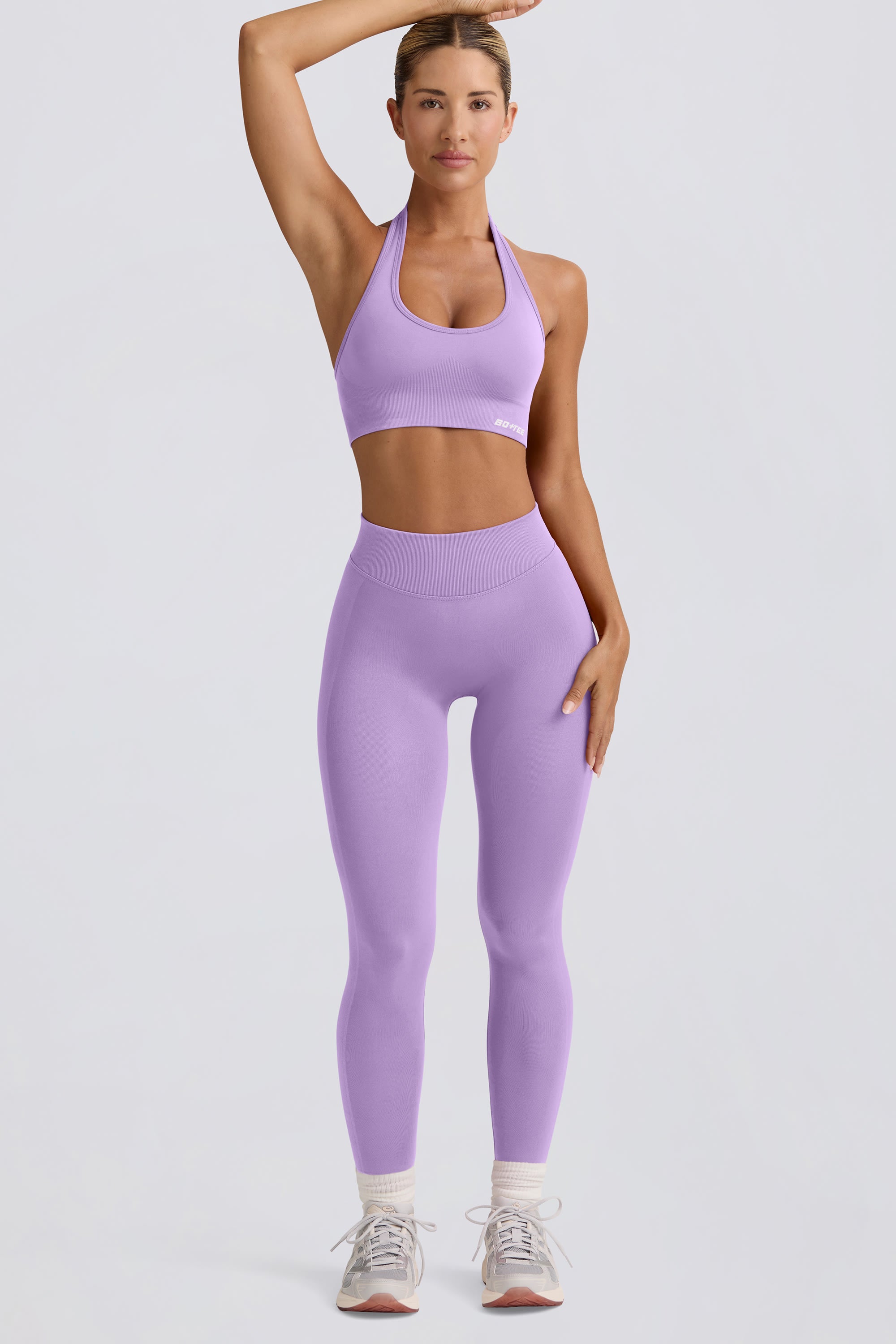Define Luxe High-Waist Leggings in Lilac - Image 5