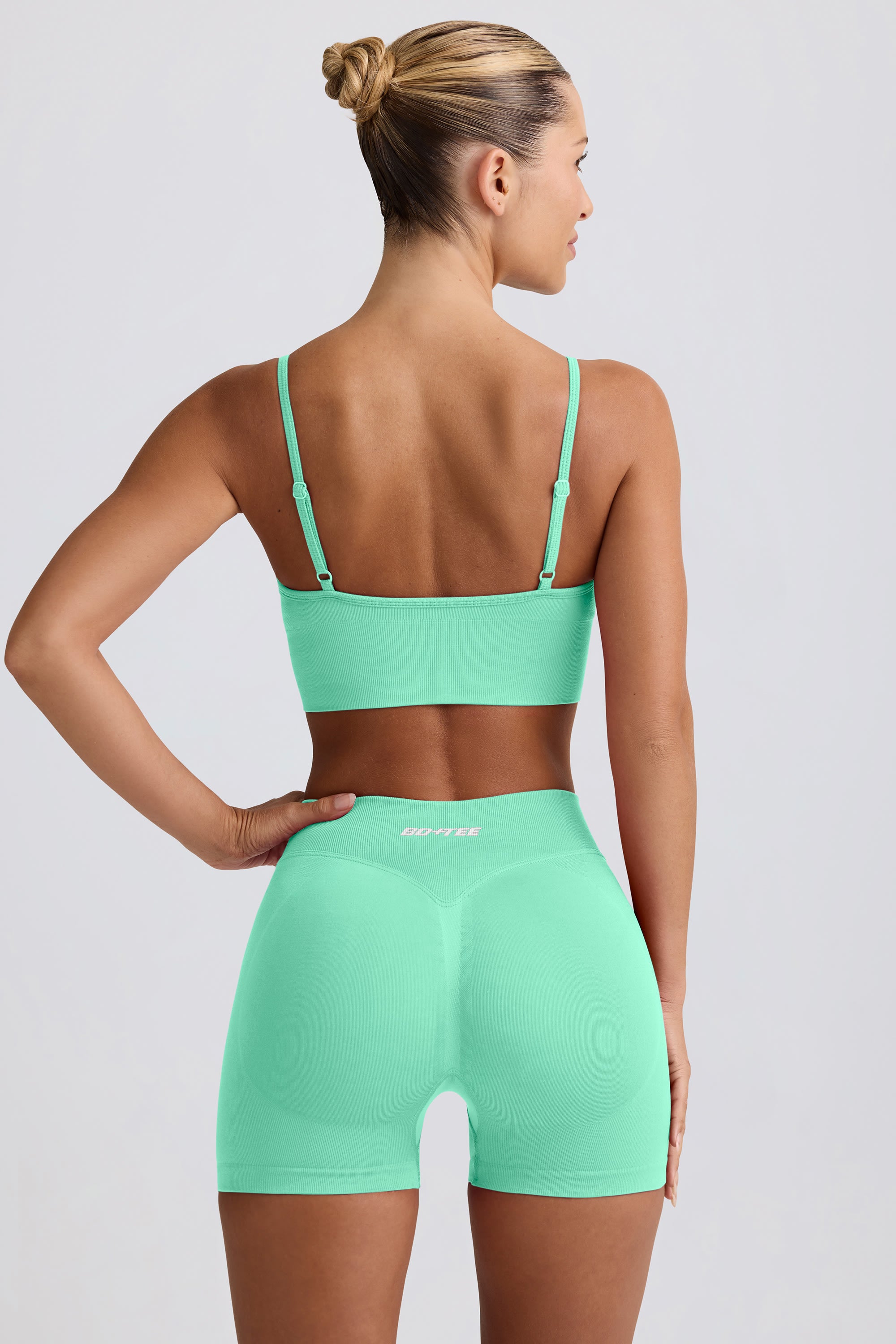 Define Luxe Mini Shorts in Mint - Image 2