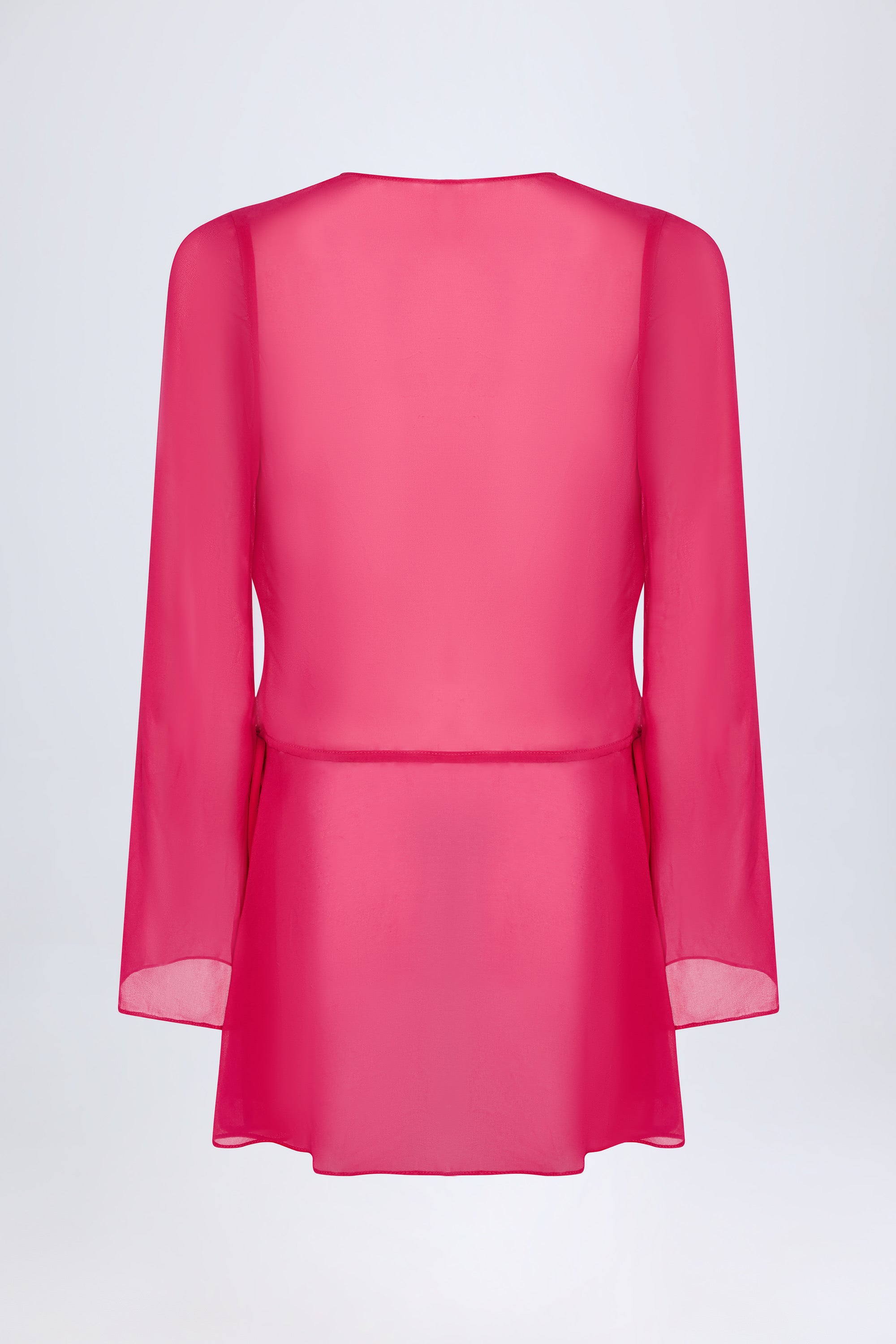 Oualie Cowl-Neck Mini Dress in Fuchsia - Image 4