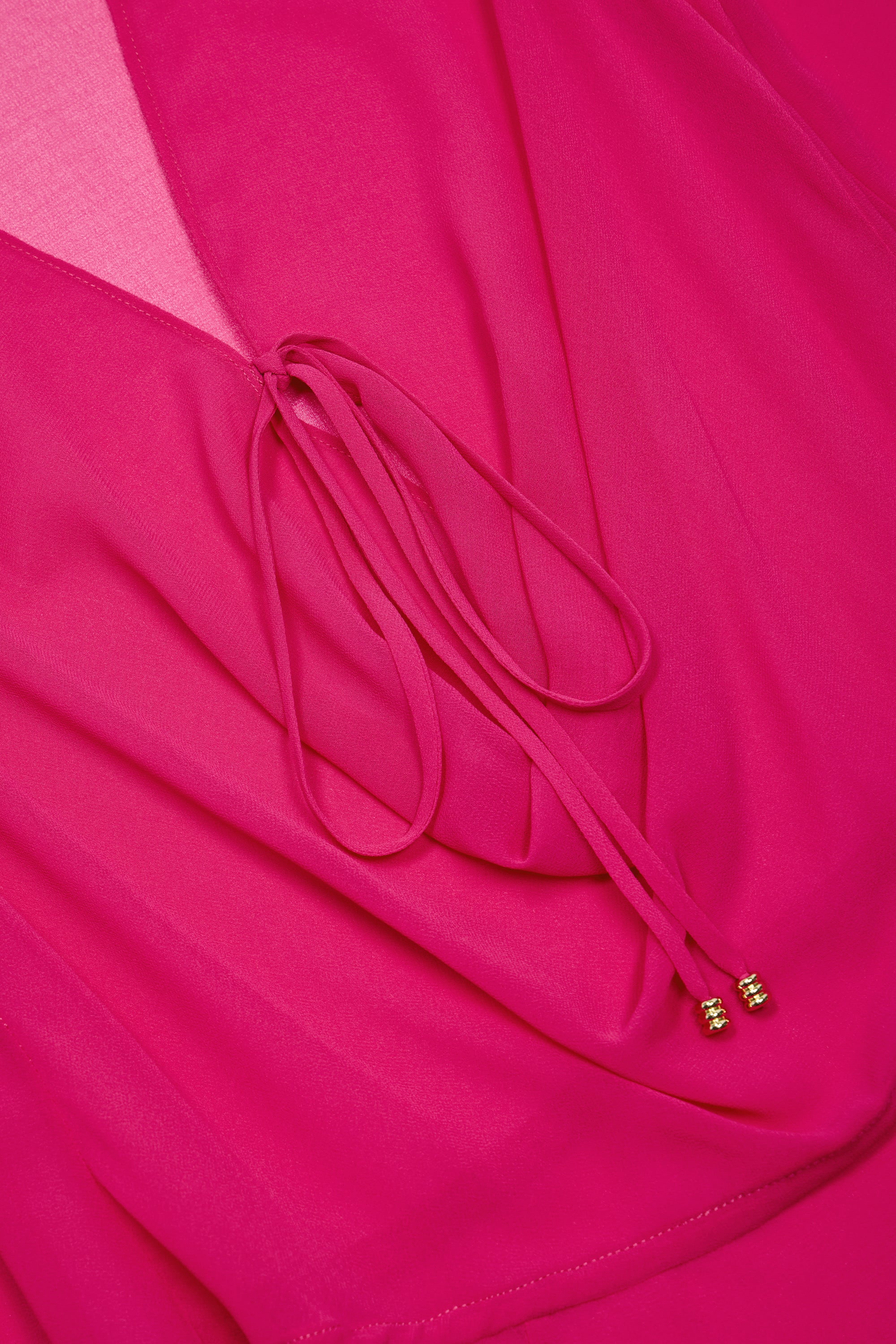 Oualie Cowl-Neck Mini Dress in Fuchsia - Image 5