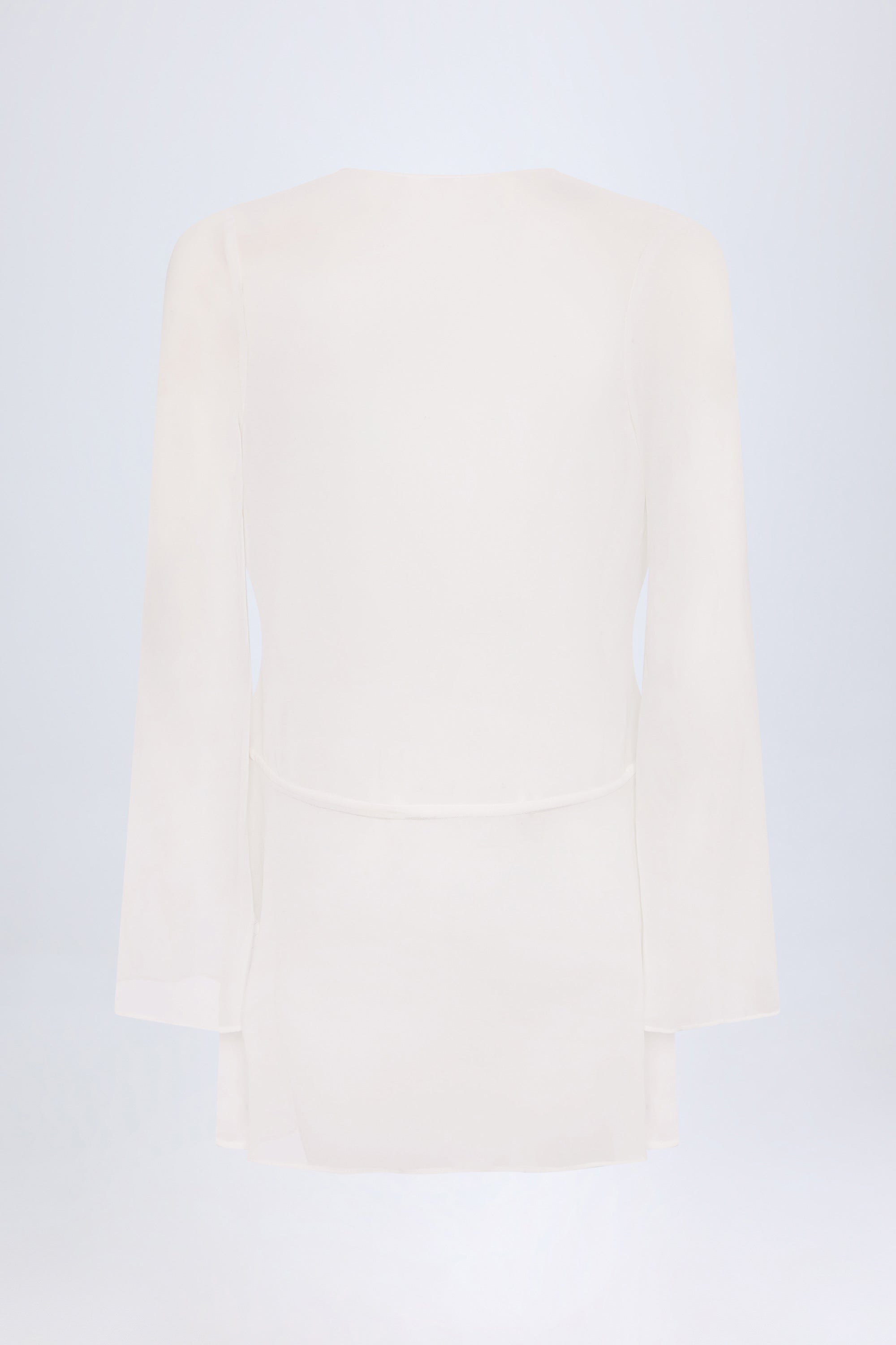 Oualie Cowl-Neck Mini Dress in White - Image 4