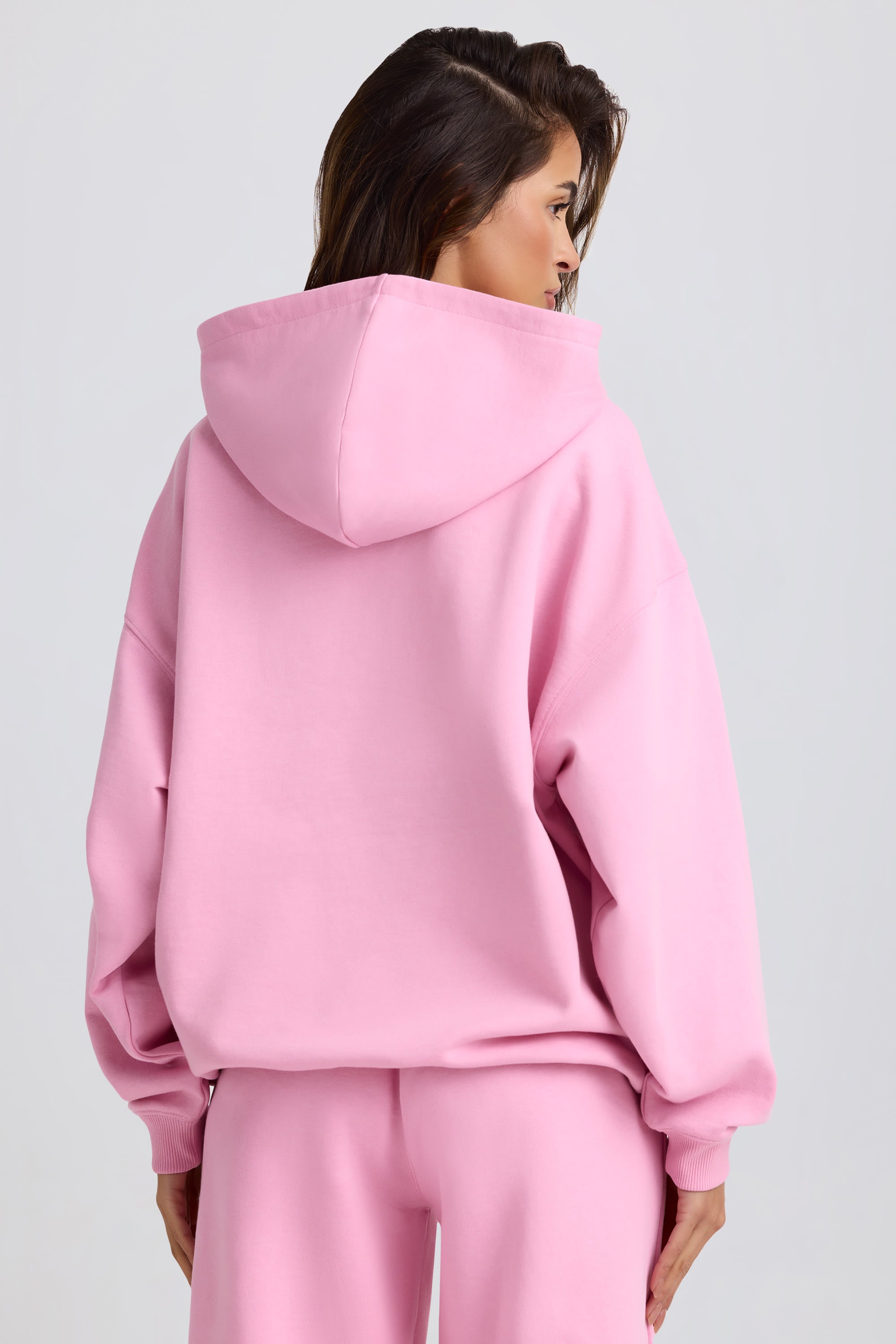 Oversized Hoodie in Baby Pink - Image 2
