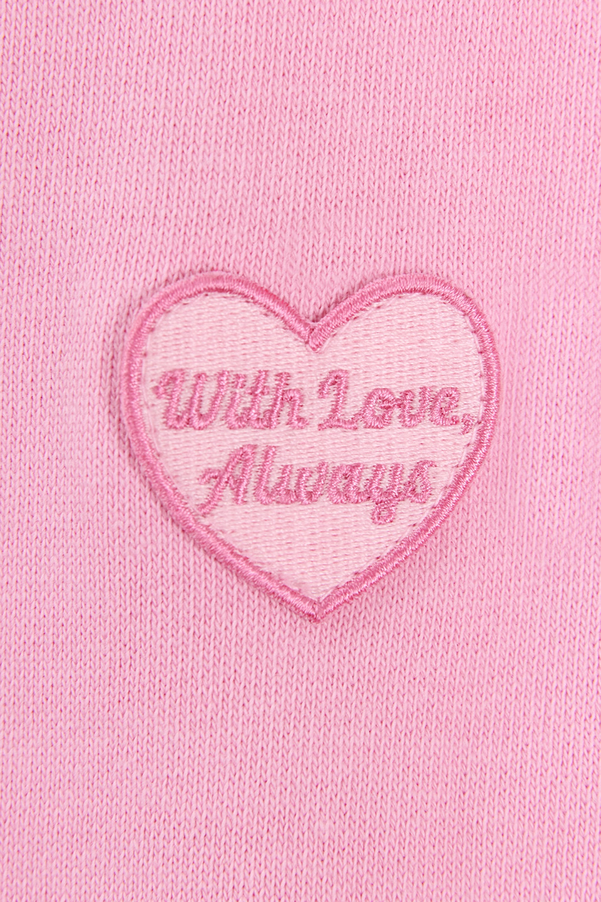 Oversized Hoodie in Baby Pink - Image 4