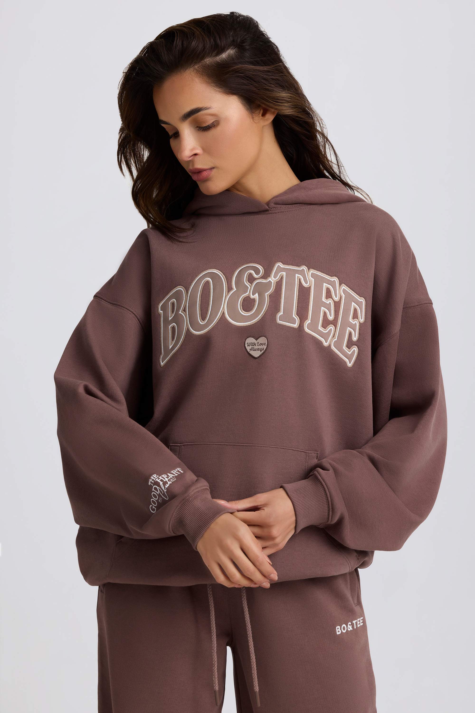 Oversized Hoodie in Mocha - Image 10