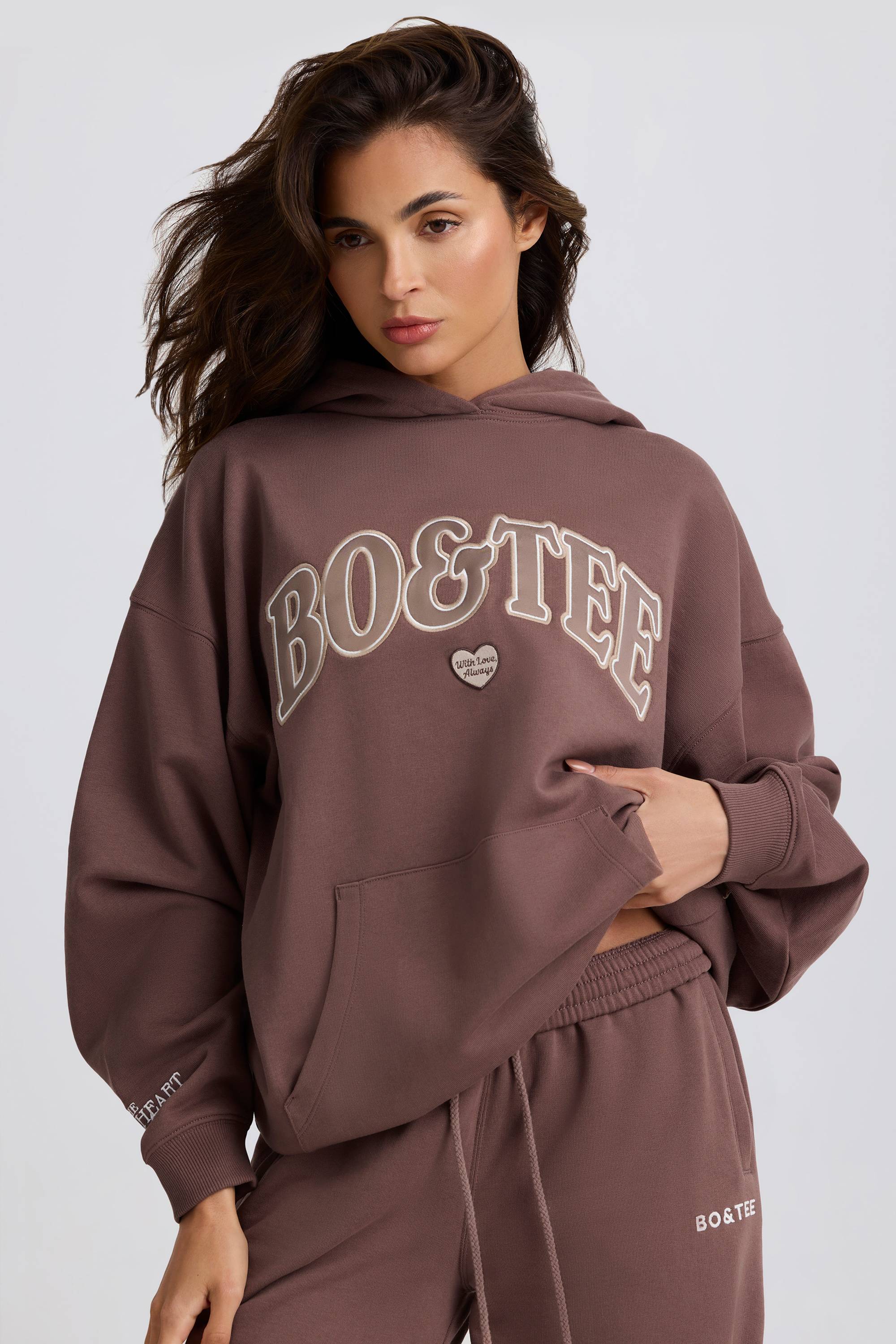 Oversized Hoodie in Mocha - Image 11