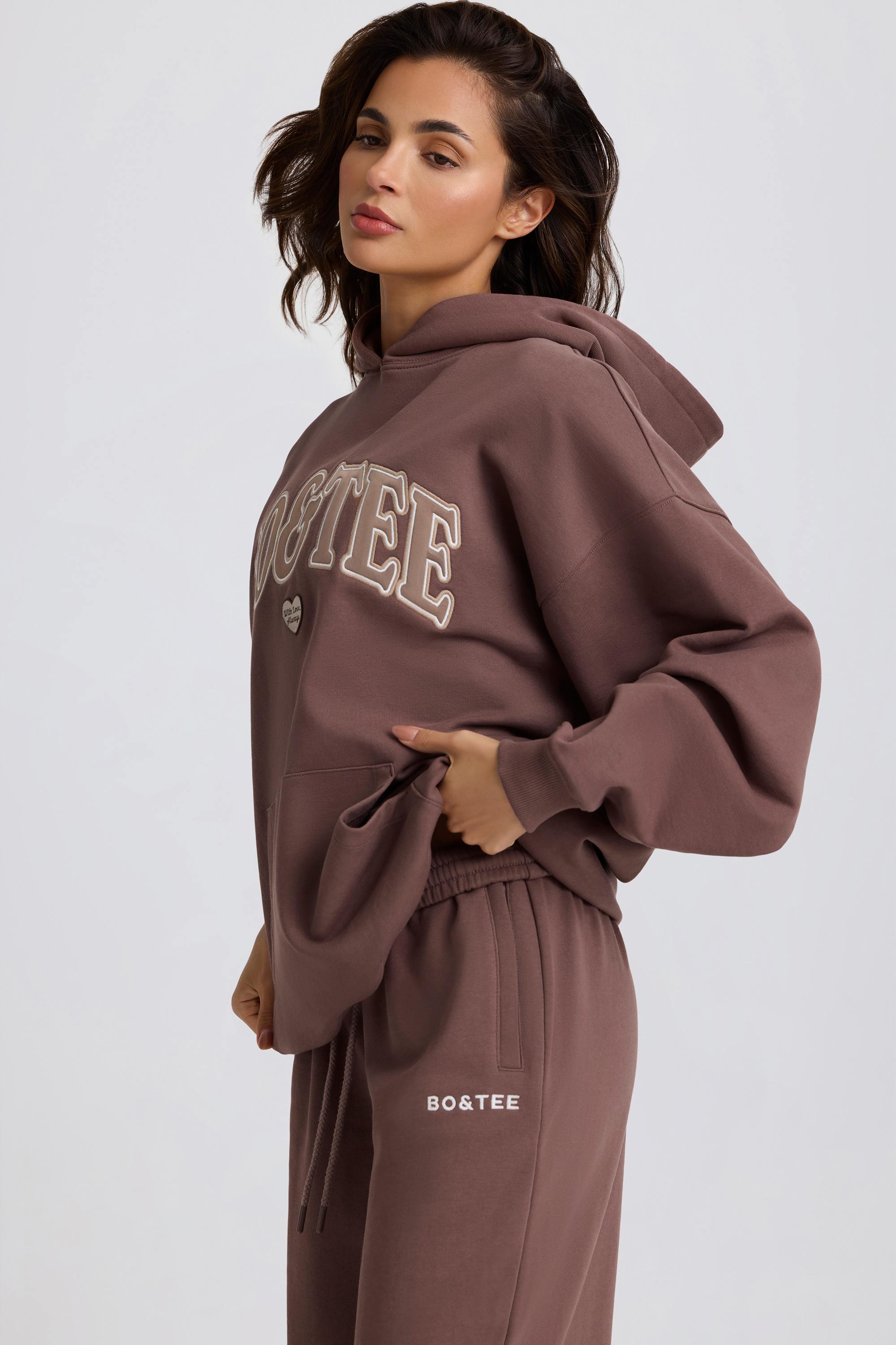 Oversized Hoodie in Mocha - Image 3