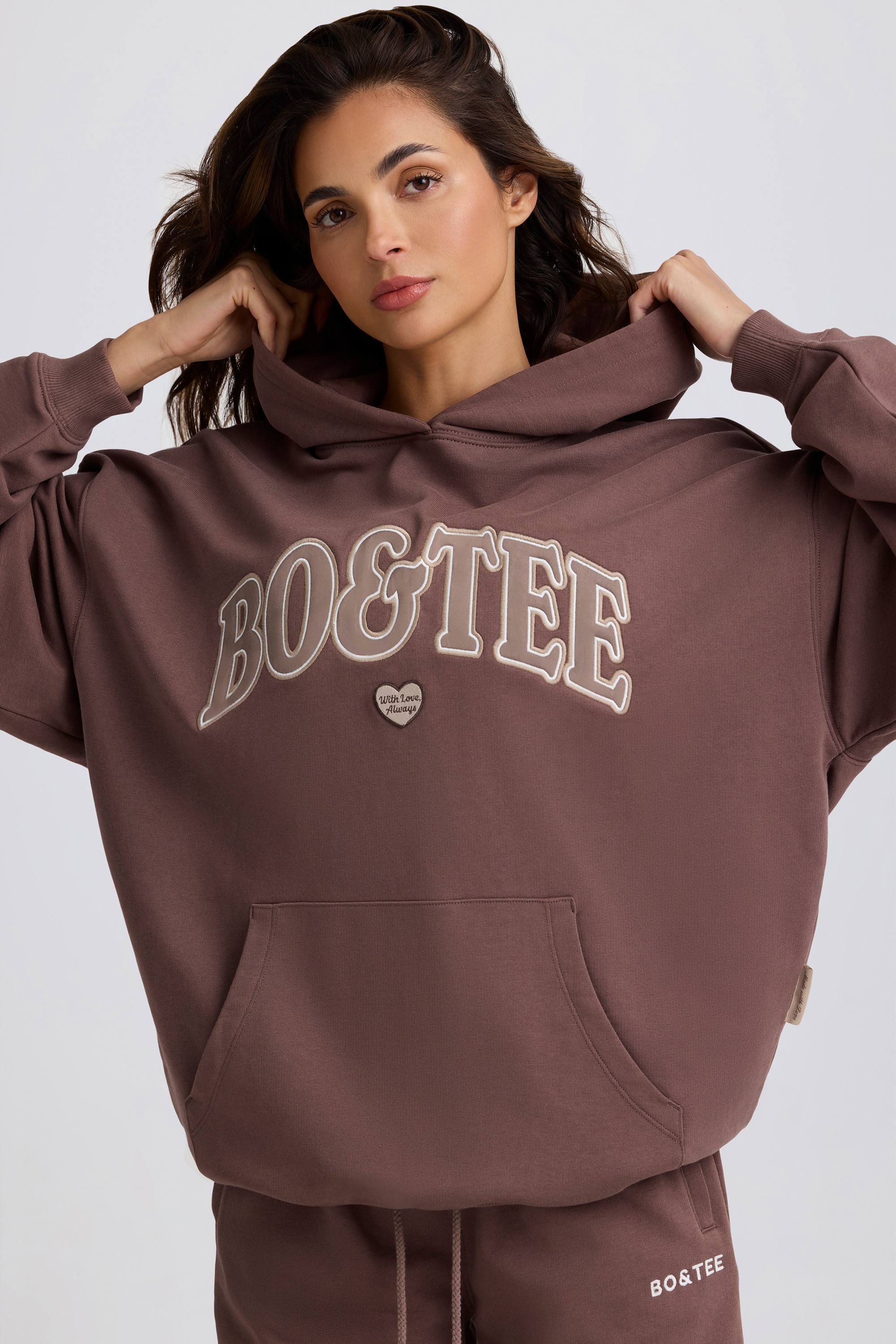 Oversized Hoodie in Mocha - Image 8