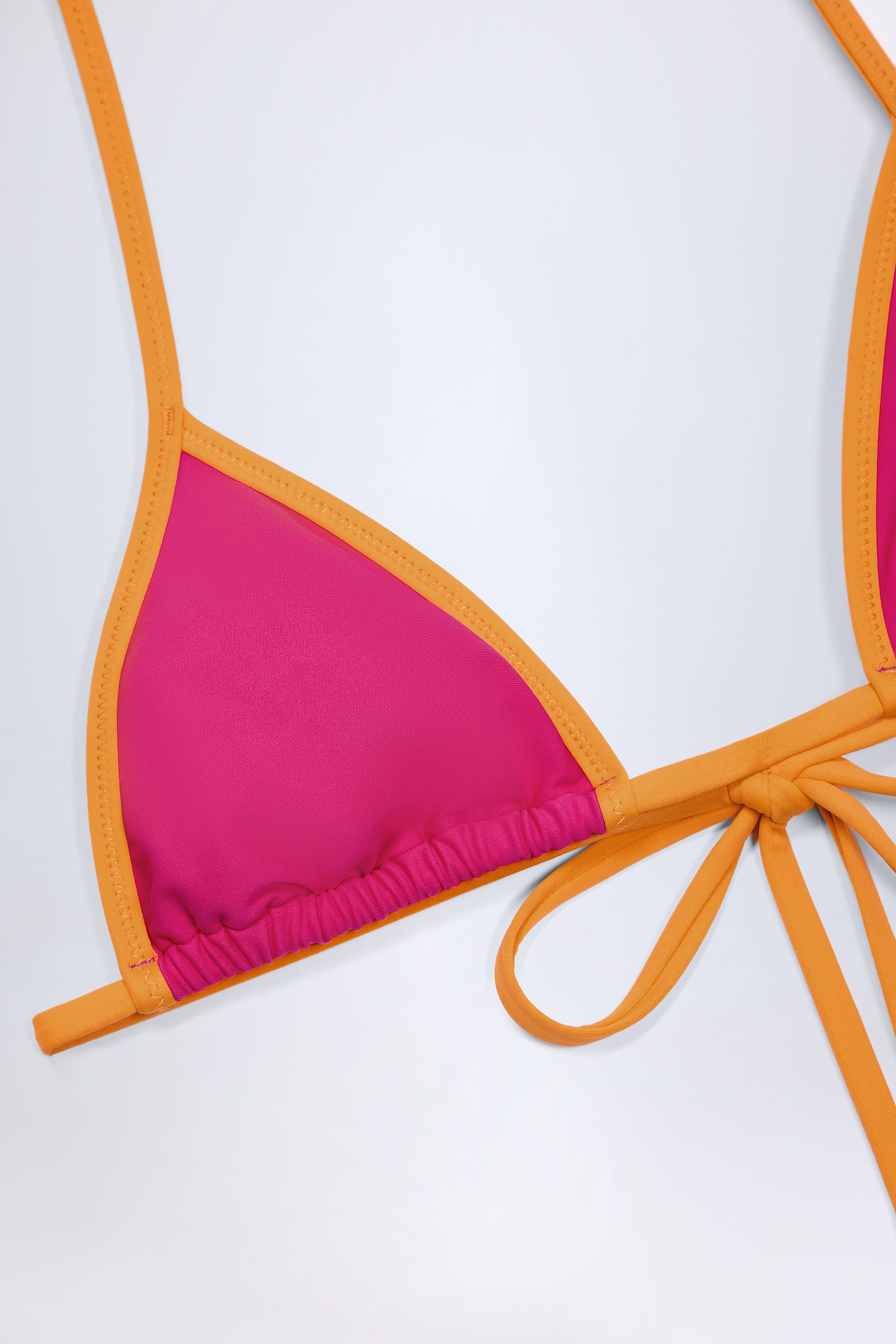 Paita Triangle Bikini Top in Fuchsia - Image 5