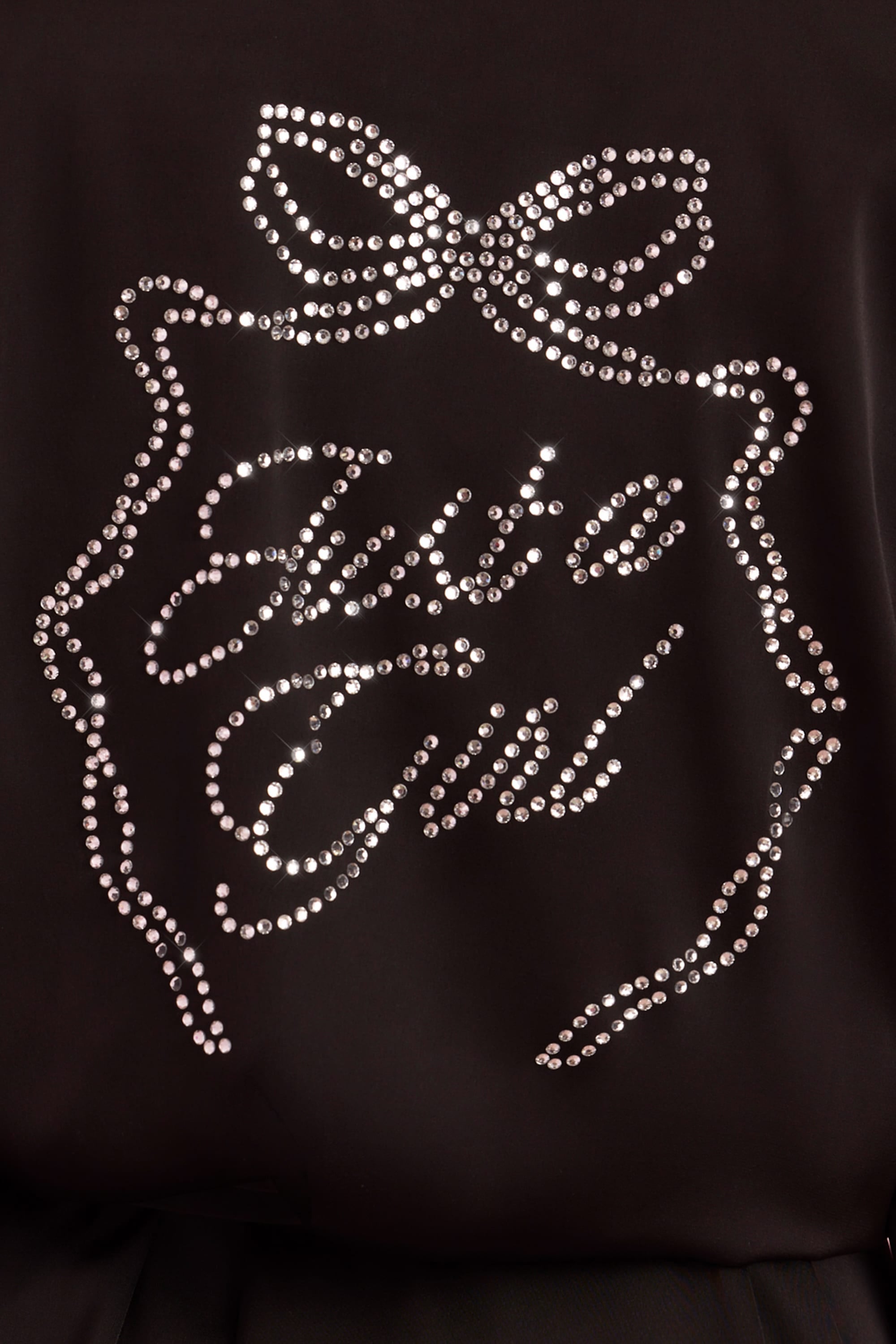 Reina Embellished Wrap-Over Robe in Black - Image 4