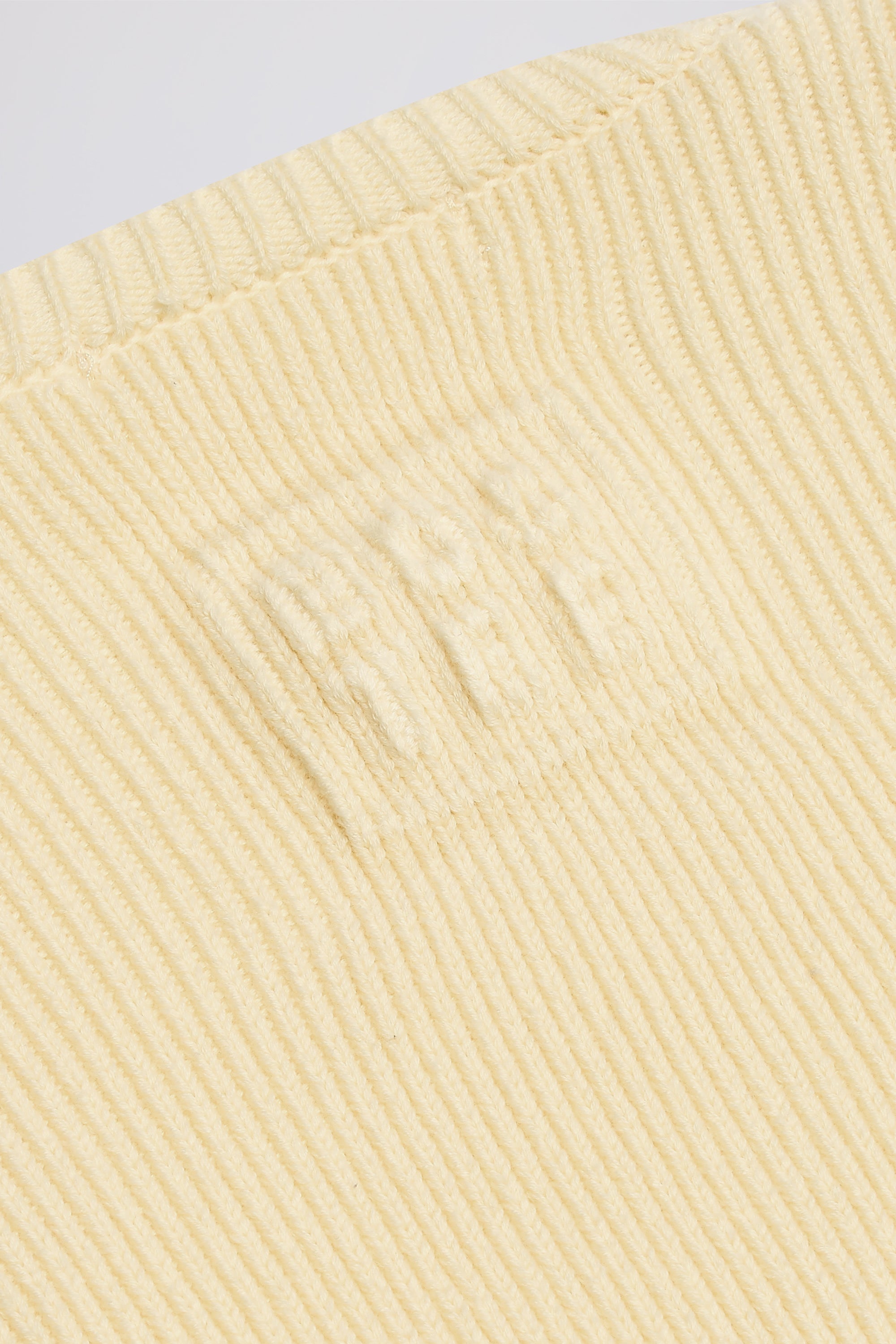 Ribbed-Knit Cropped Shrug in Lemon - Image 3