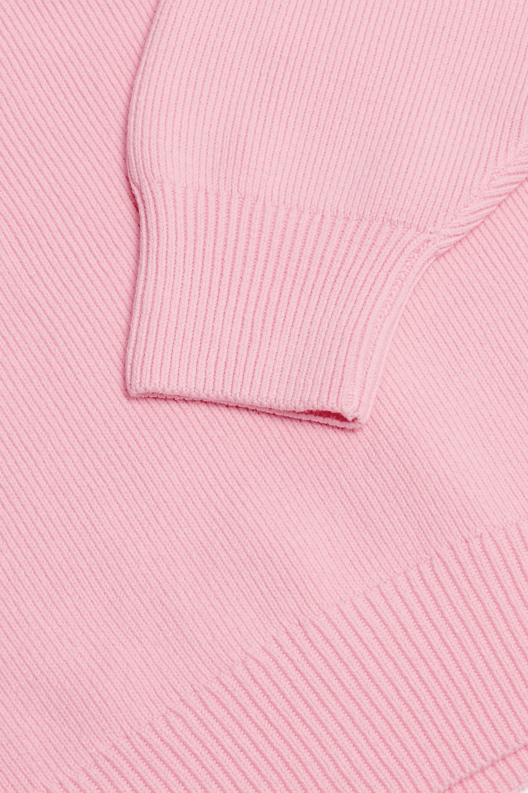 Ribbed-Knit Oversized Jumper in Pale Pink - Image 4