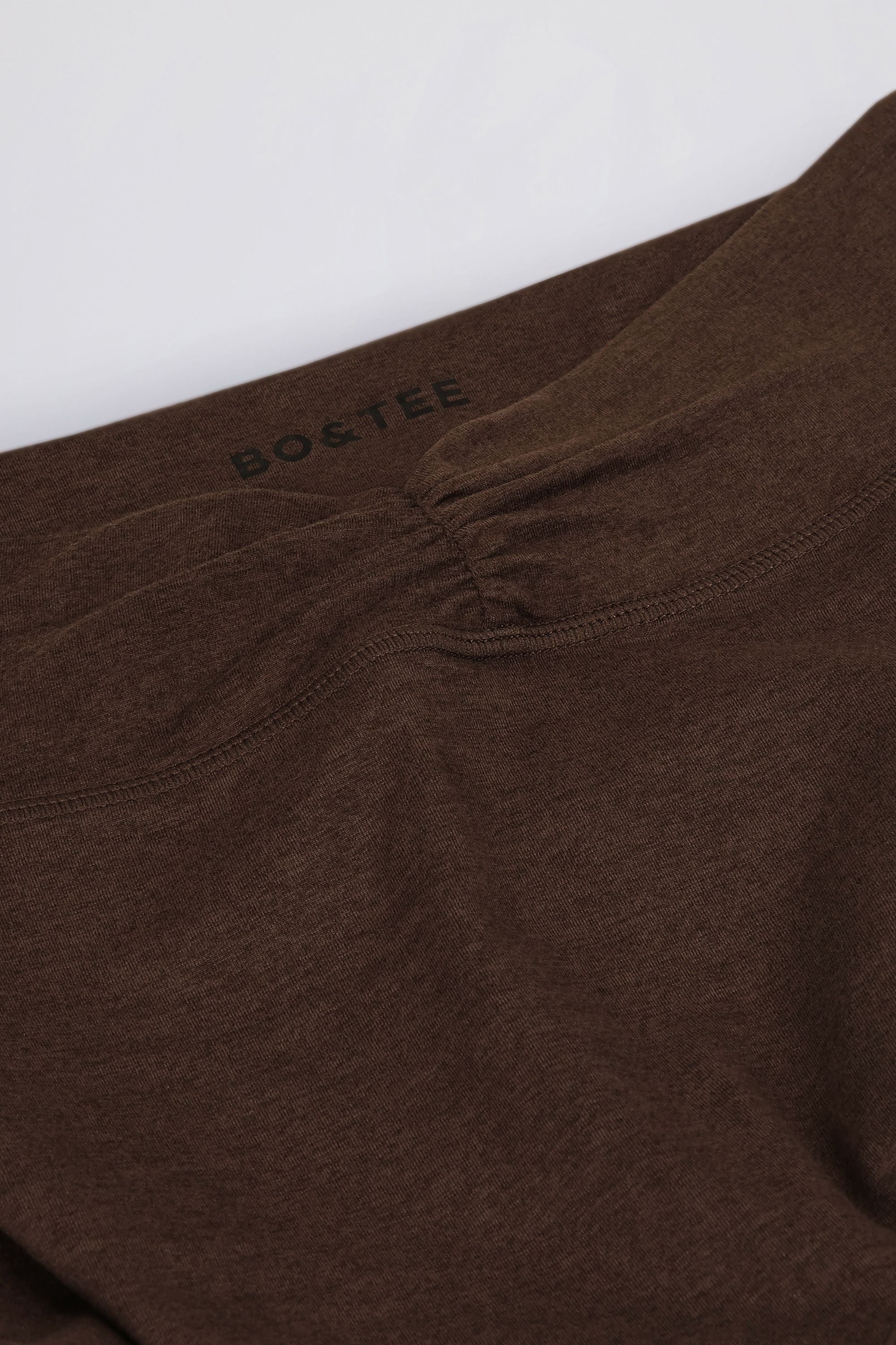 Ruched Flared Trousers in Pecan Marl - Image 7