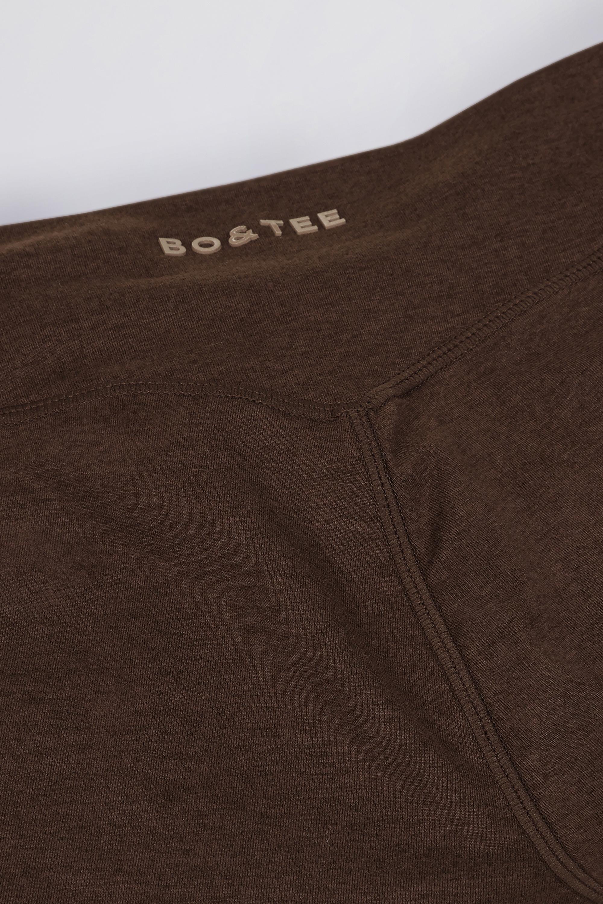 Ruched Flared Trousers in Pecan Marl - Image 8