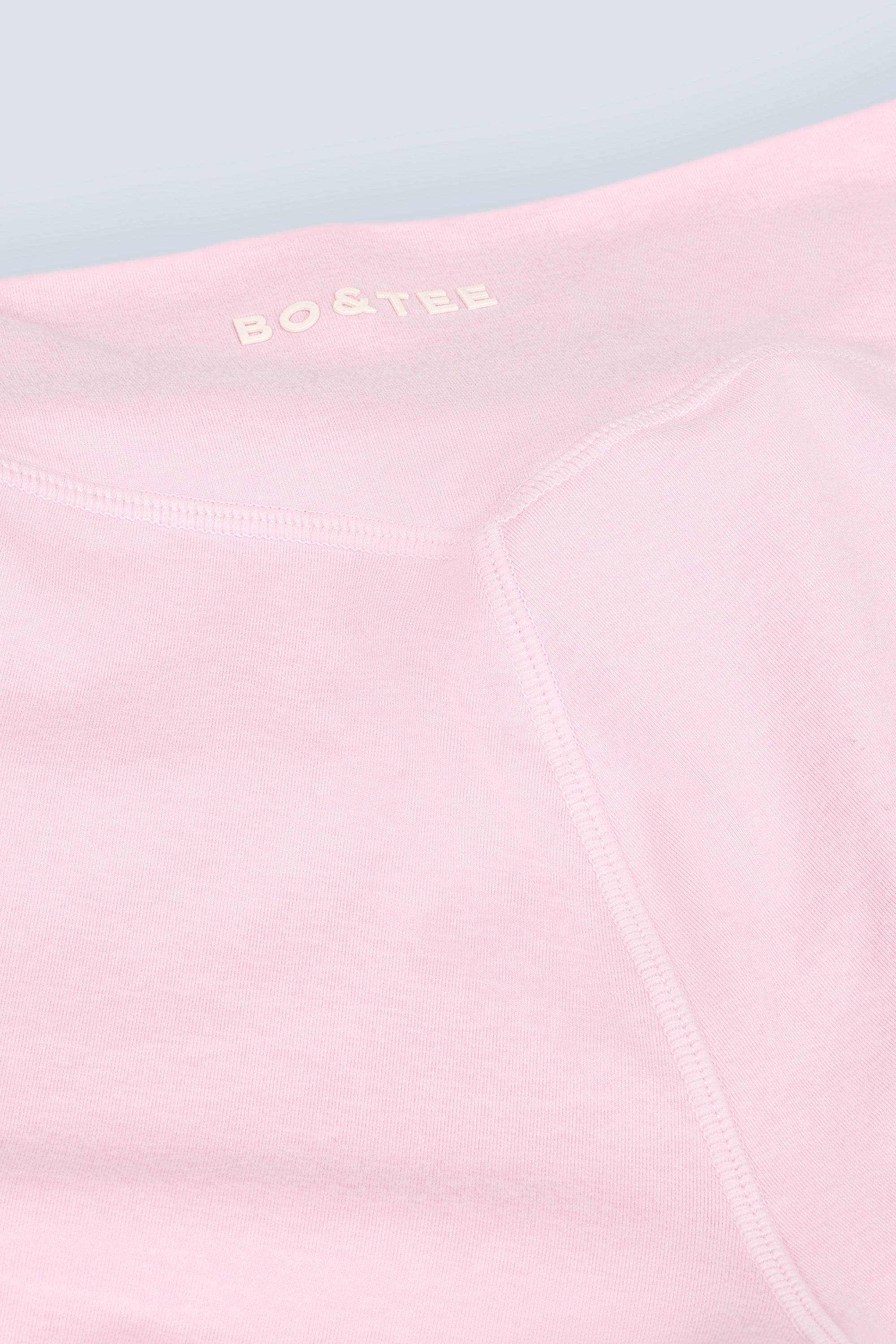 Ruched Flared Trousers in Pink Marl - Image 8