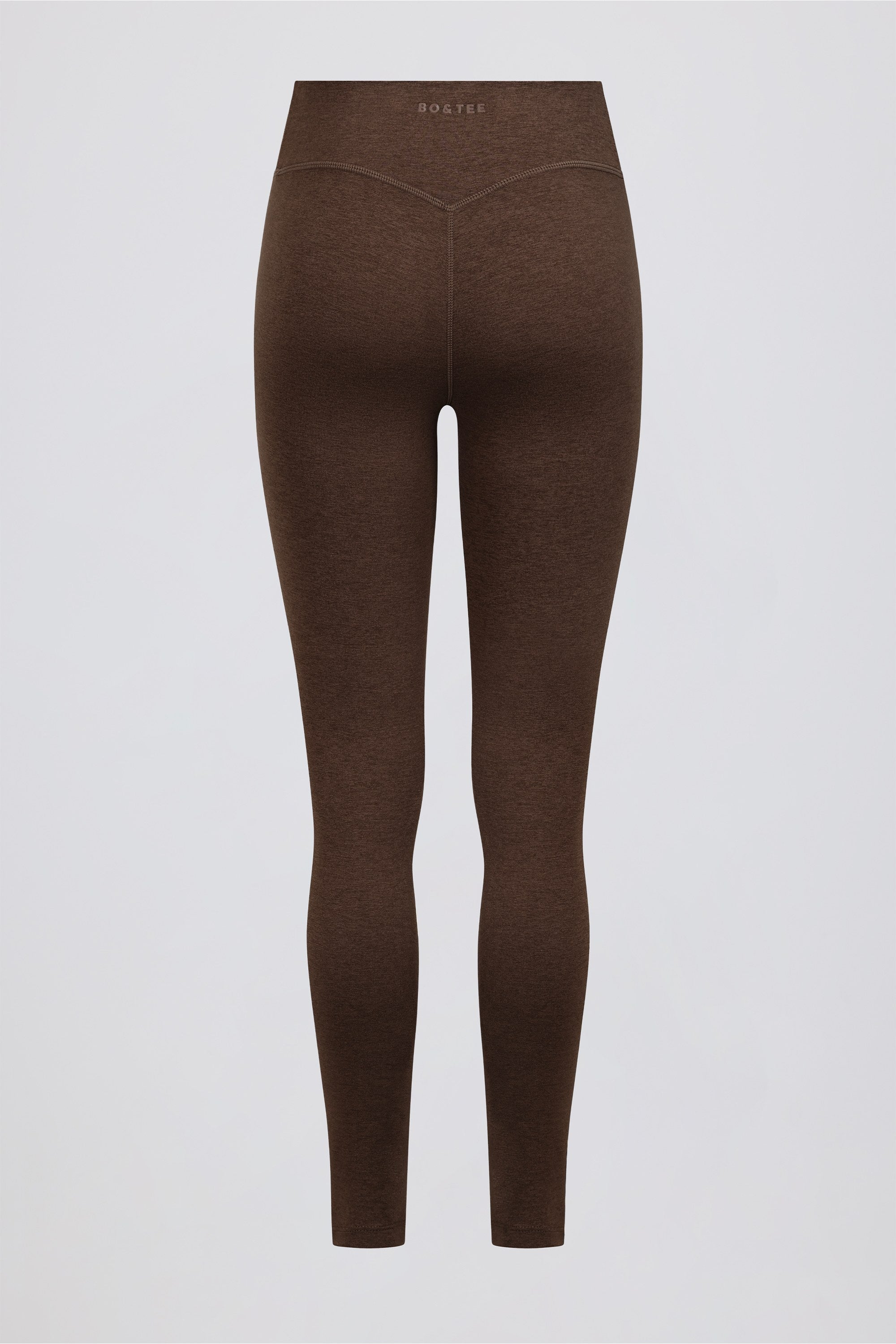 Ruched Mid-Rise Leggings in Pecan Marl - Image 6