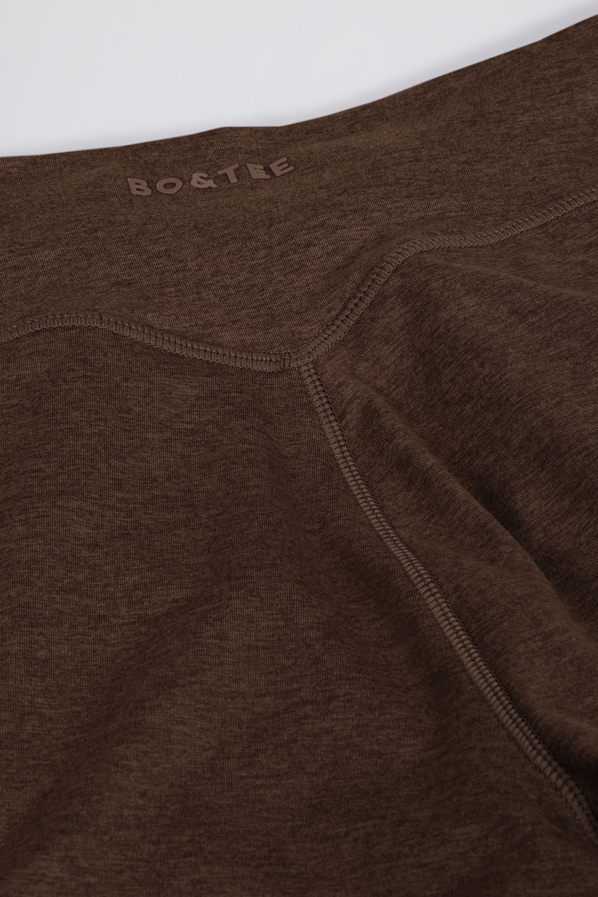 Ruched Mid-Rise Leggings in Pecan Marl - Image 8