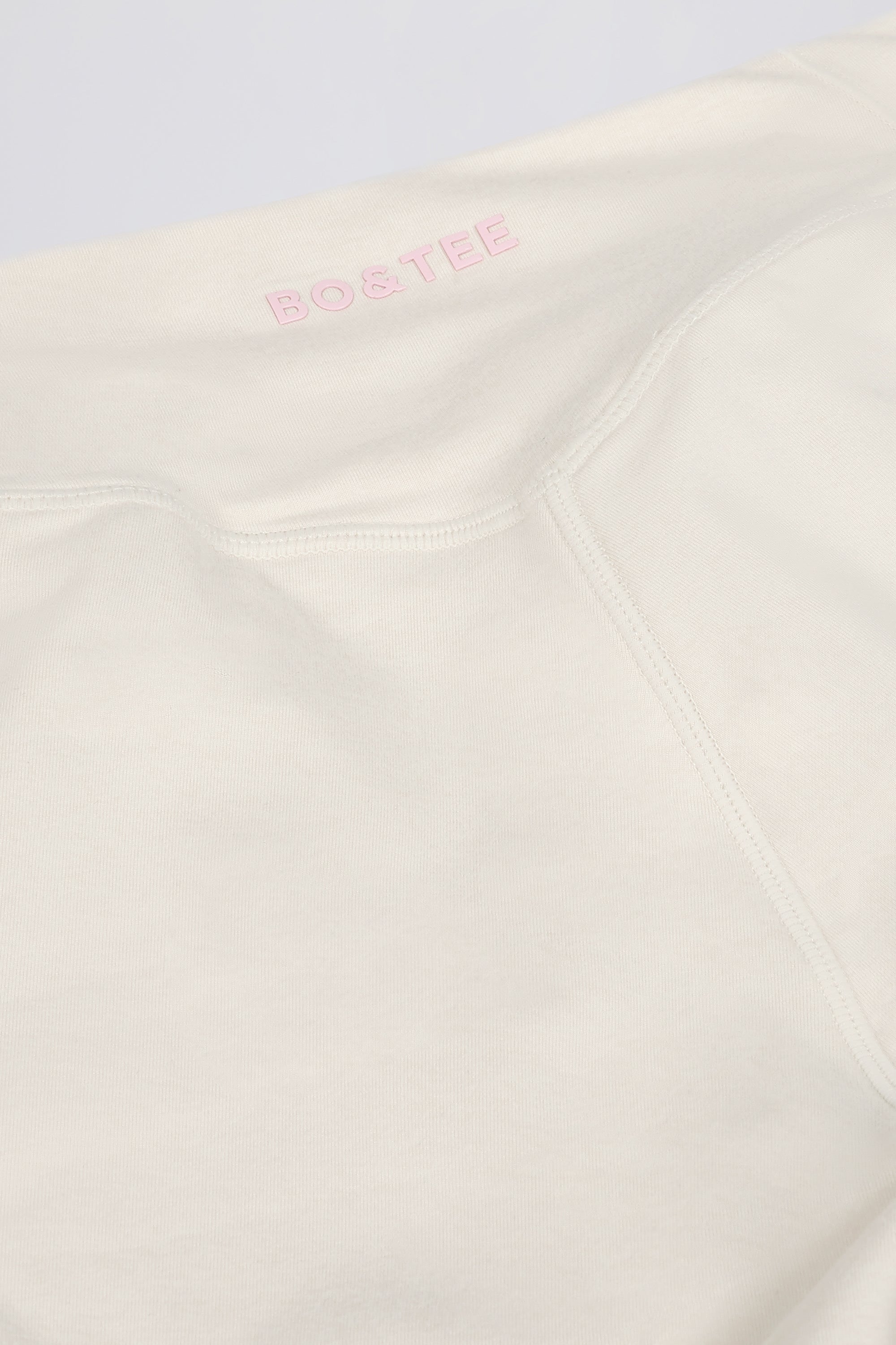 Ruched Mini Shorts in Ivory Marl - Image 9
