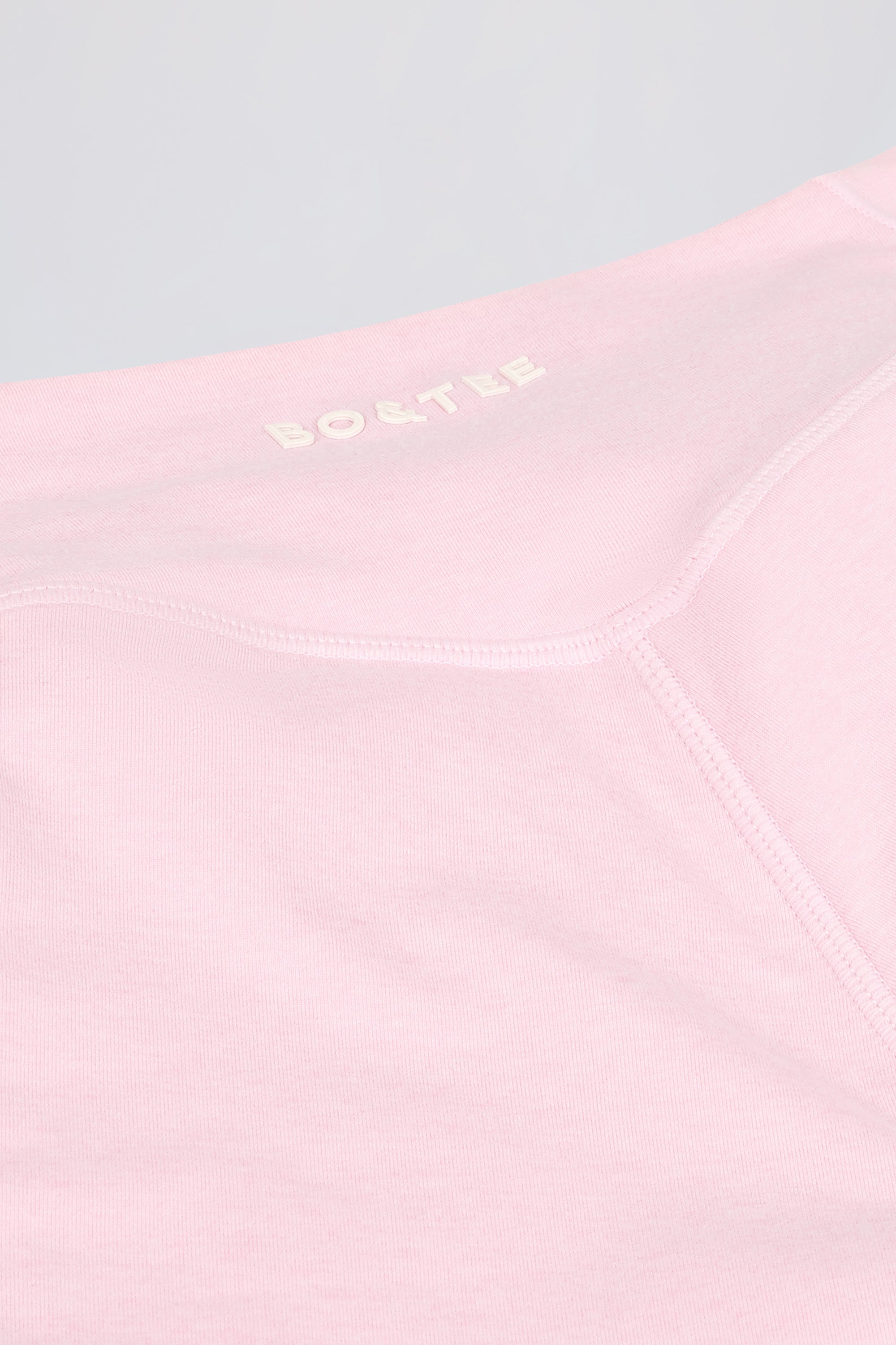 Ruched Mini Shorts in Pale Pink Marl - Image 8