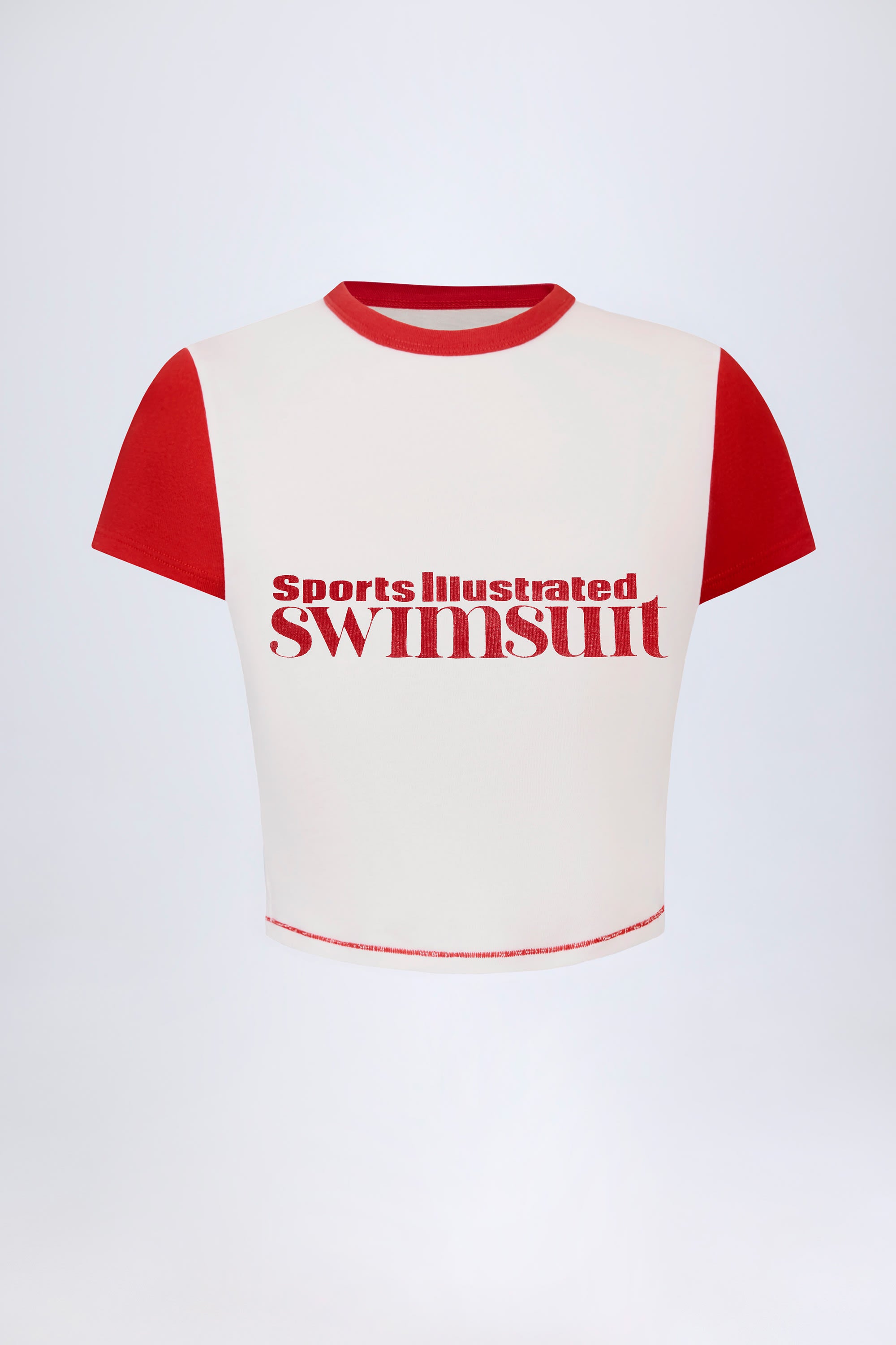 Salina Logo Cropped T-Shirt in White - Image 3