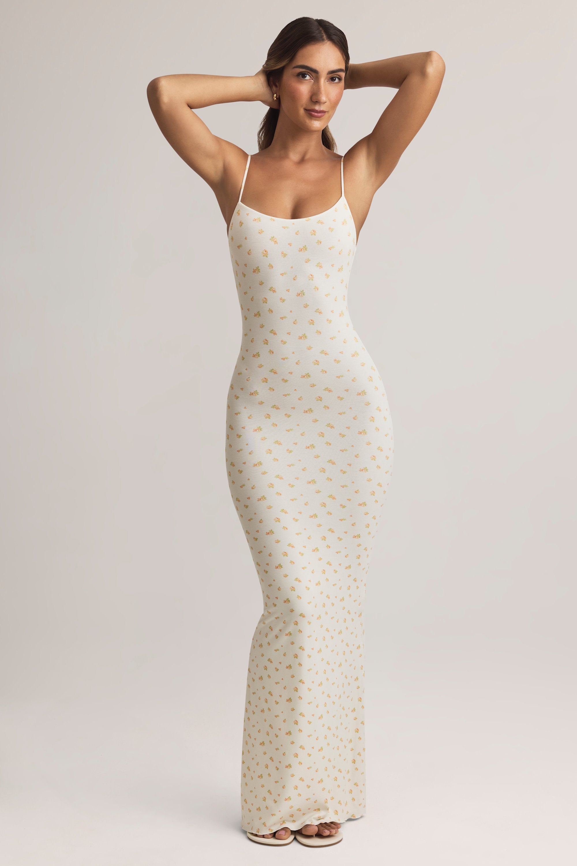 Salma Modal Scoop-Neck Maxi Dress in Floral