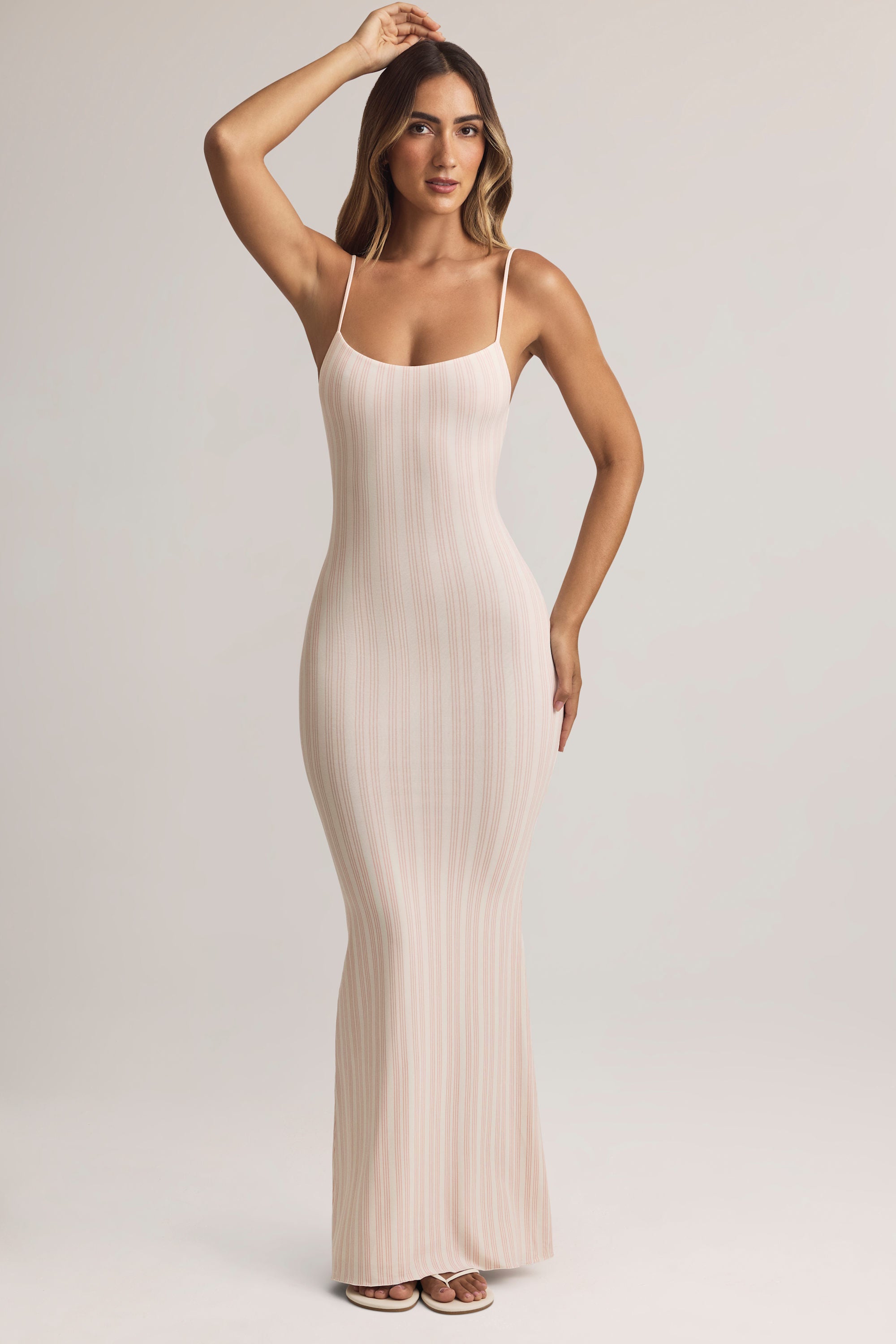 Salma Modal Scoop-Neck Maxi Dress in Stripe - Image 6