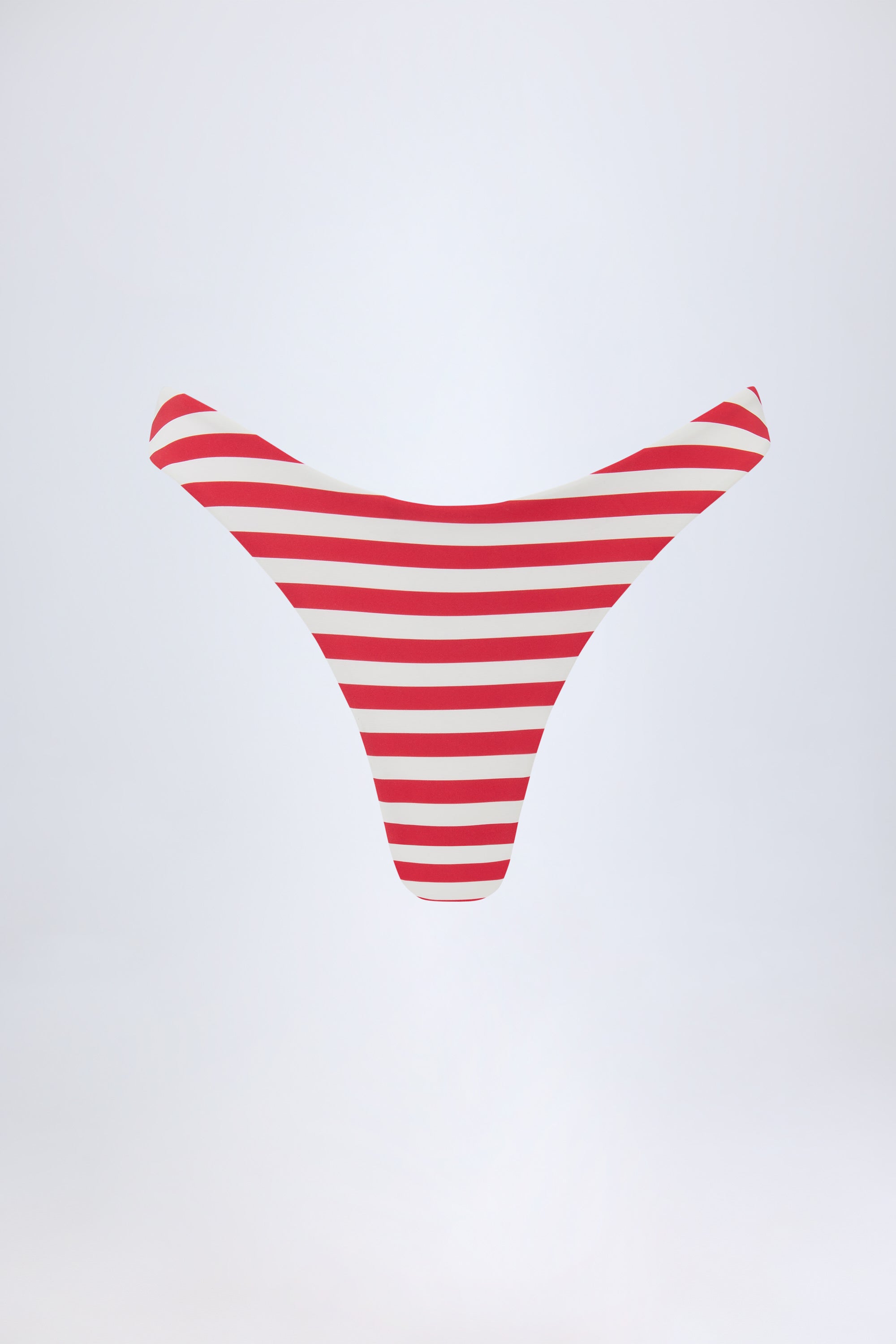 Santos Cheeky Bikini Bottoms in Cherry Red Stripe - Image 2