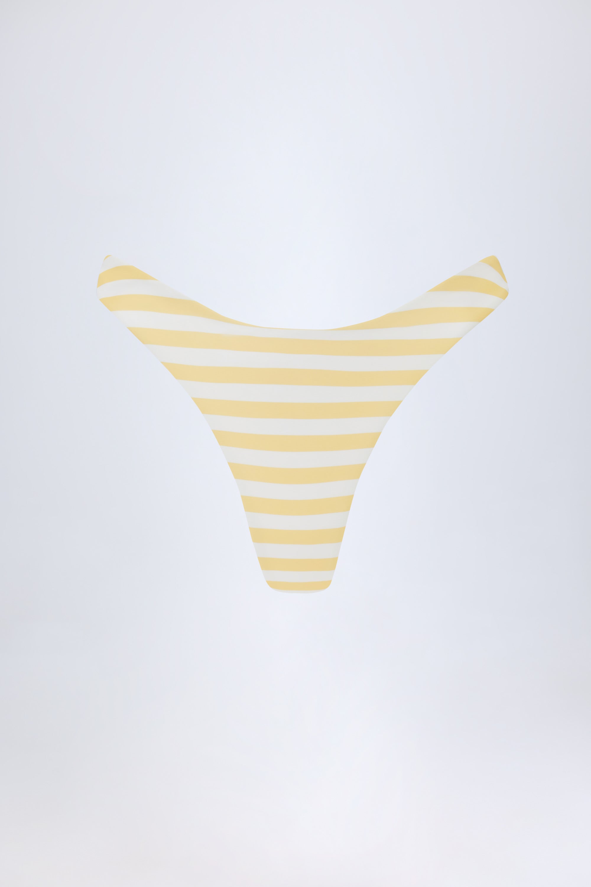 Santos Cheeky Bikini Bottoms in Lemon Yellow Stripe - Image 2