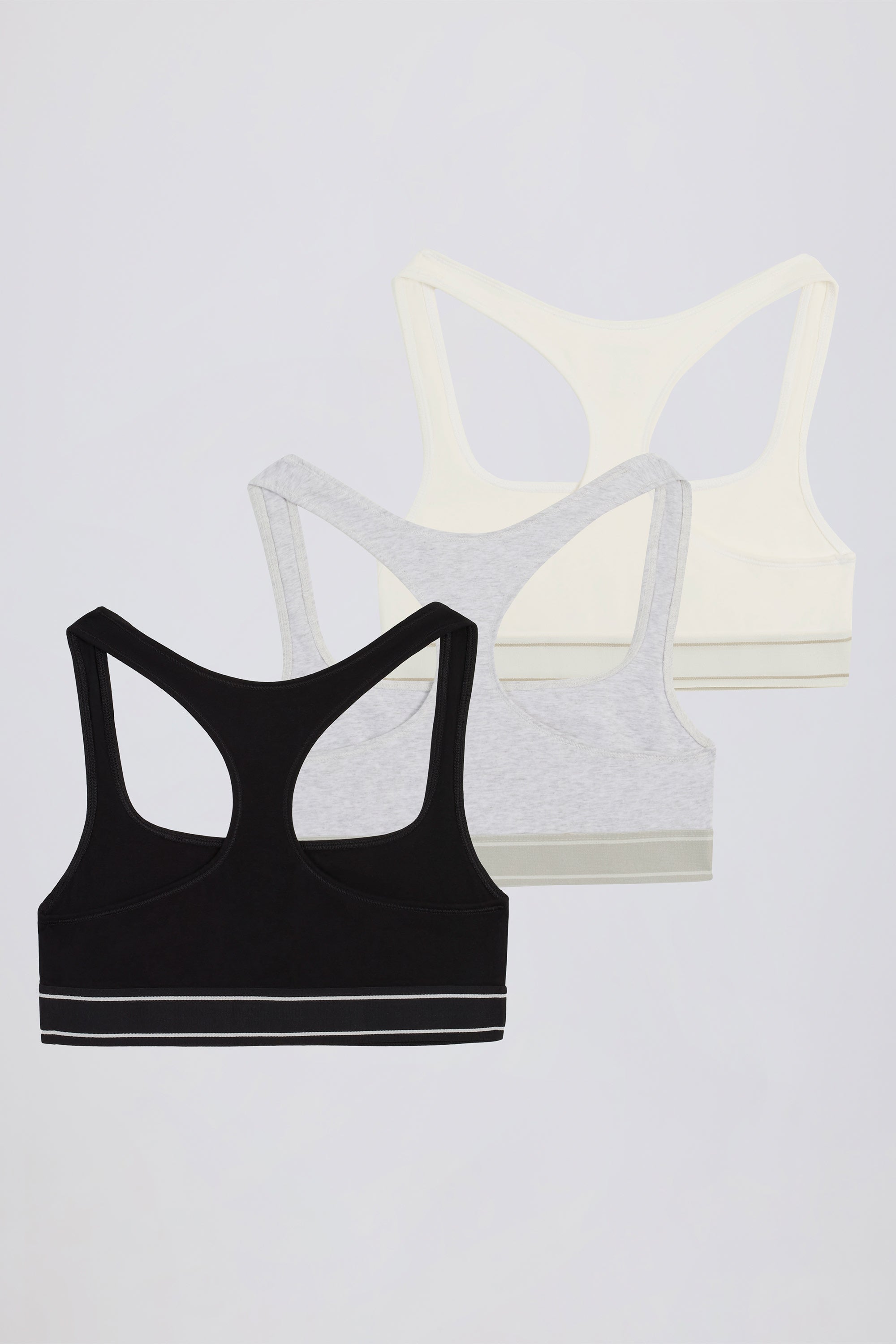 Scoop-Neck Bralette Bundle in Multi - Image 3