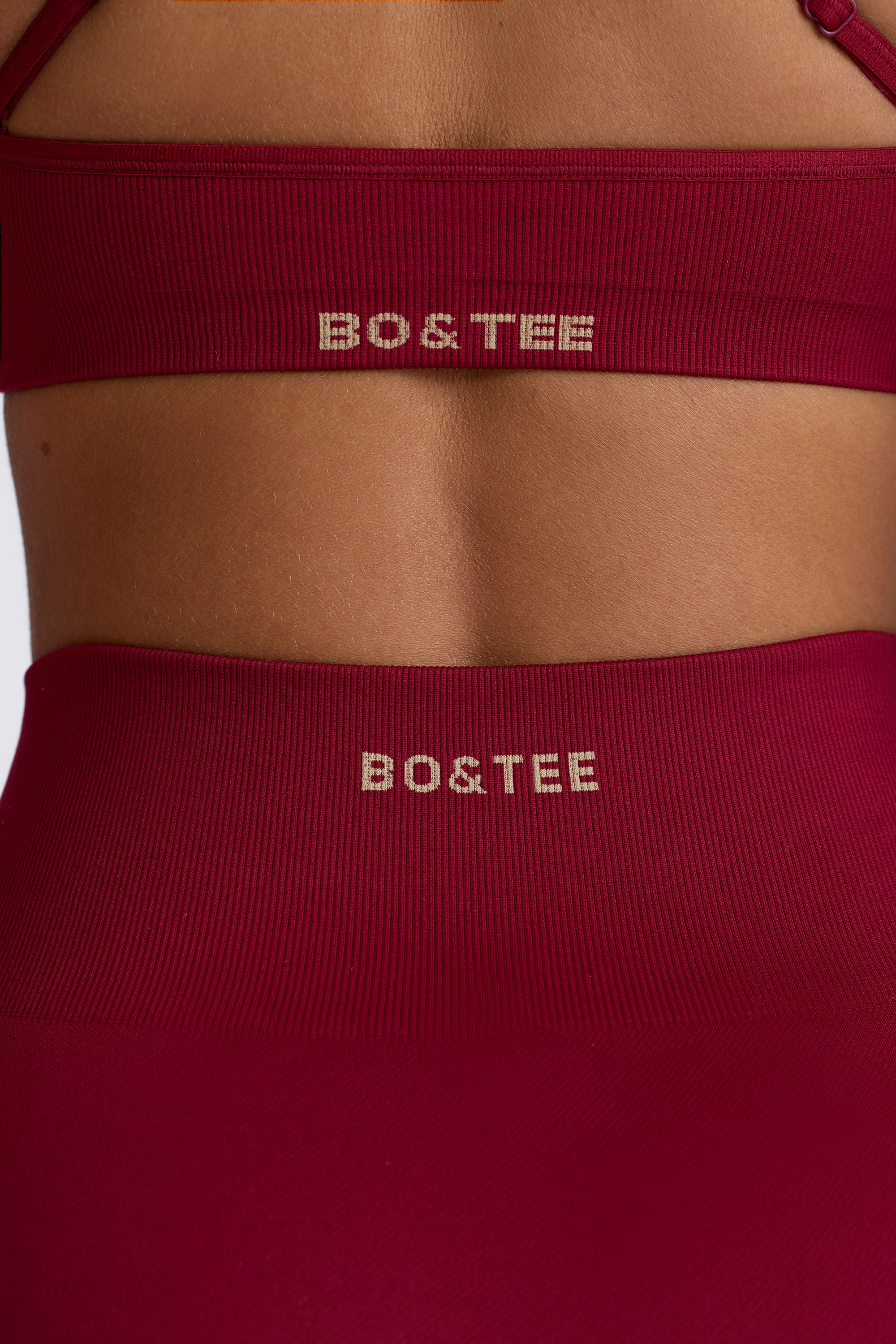 Super Sculpt Seamless High-Waist Leggings in Burgundy - Image 6