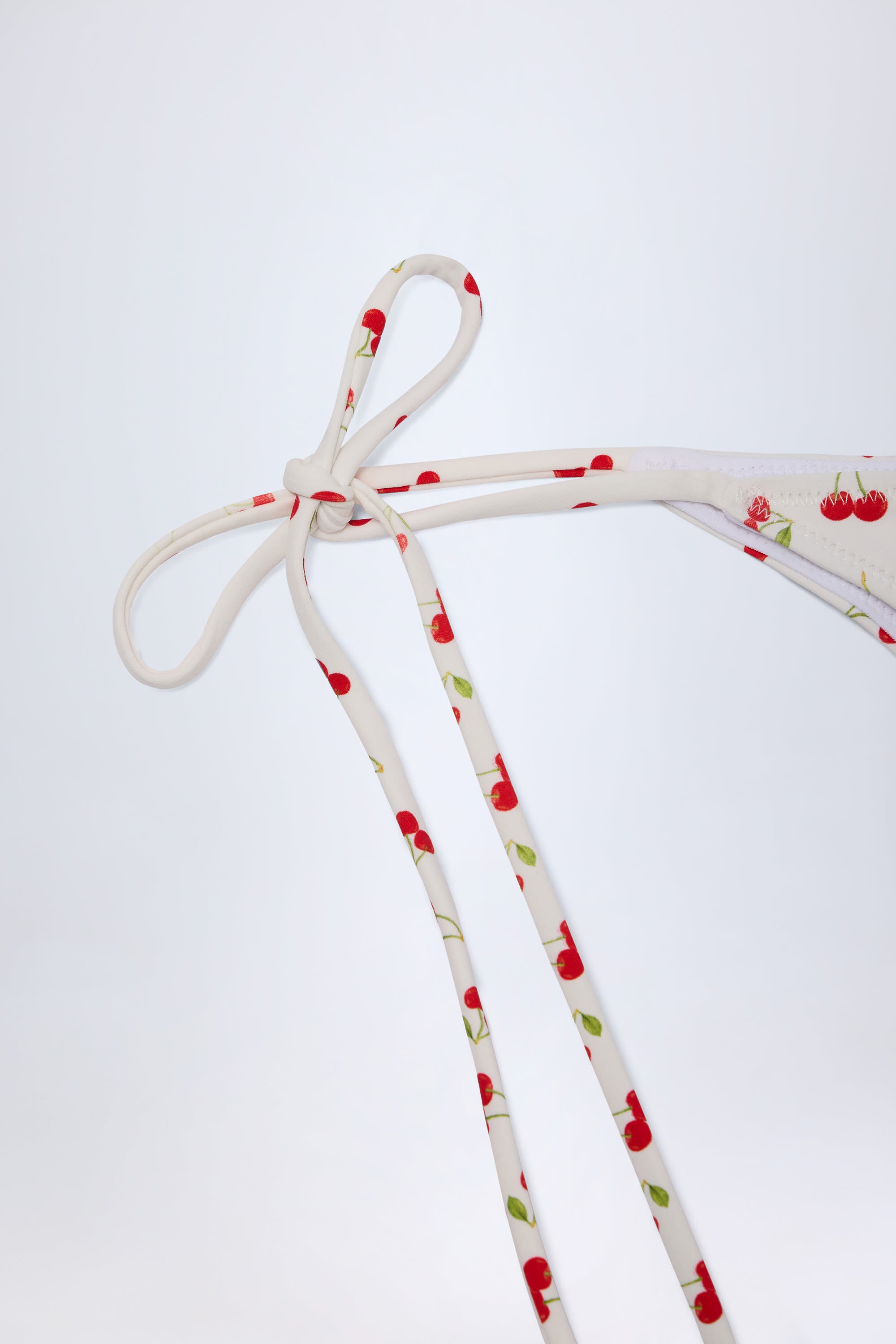 Cove Side-Tie Cheeky Bikini Bottoms in Cherry Print - Image 7