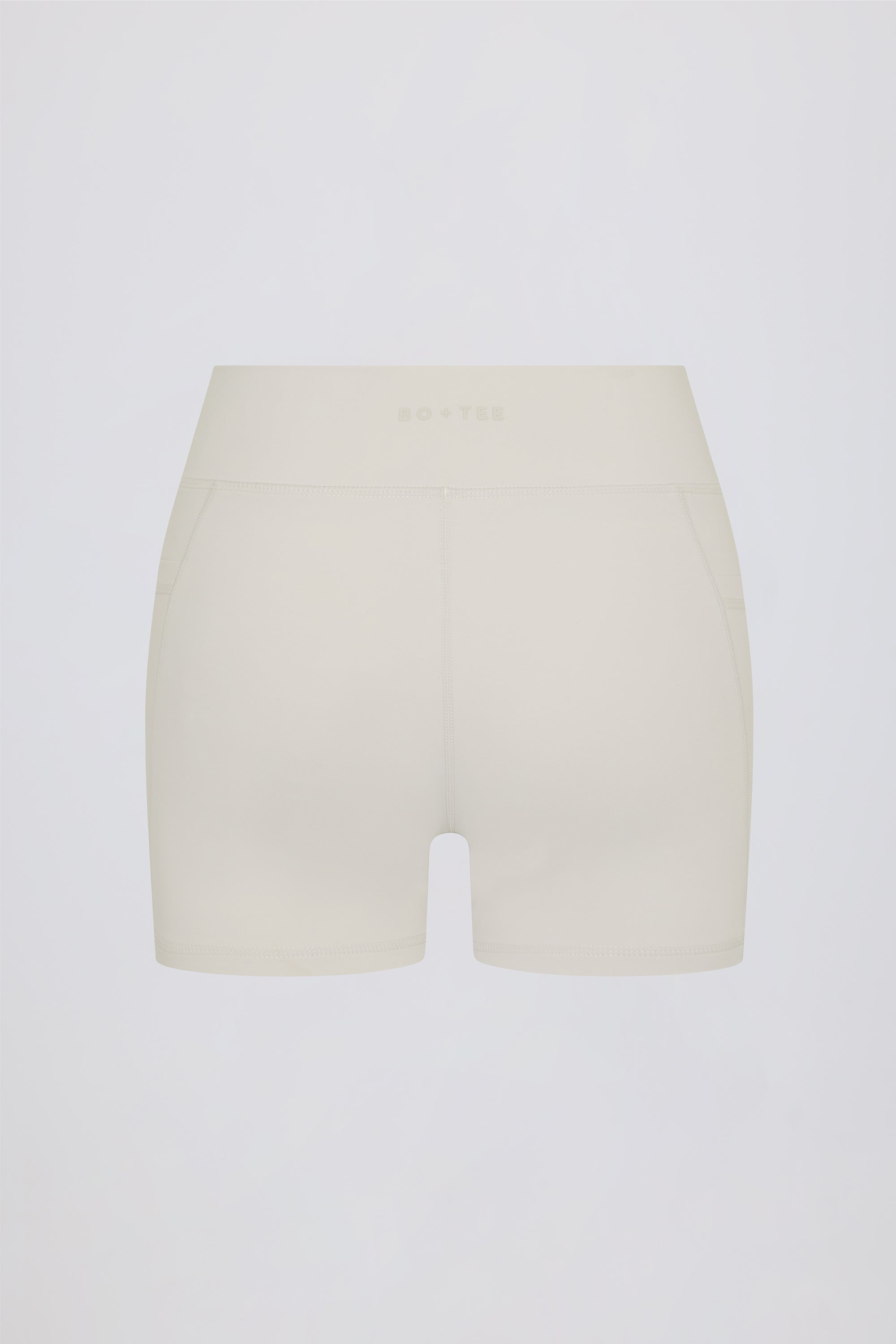 Soft Active Crossover Pocket Shorts in Cream - Image 5