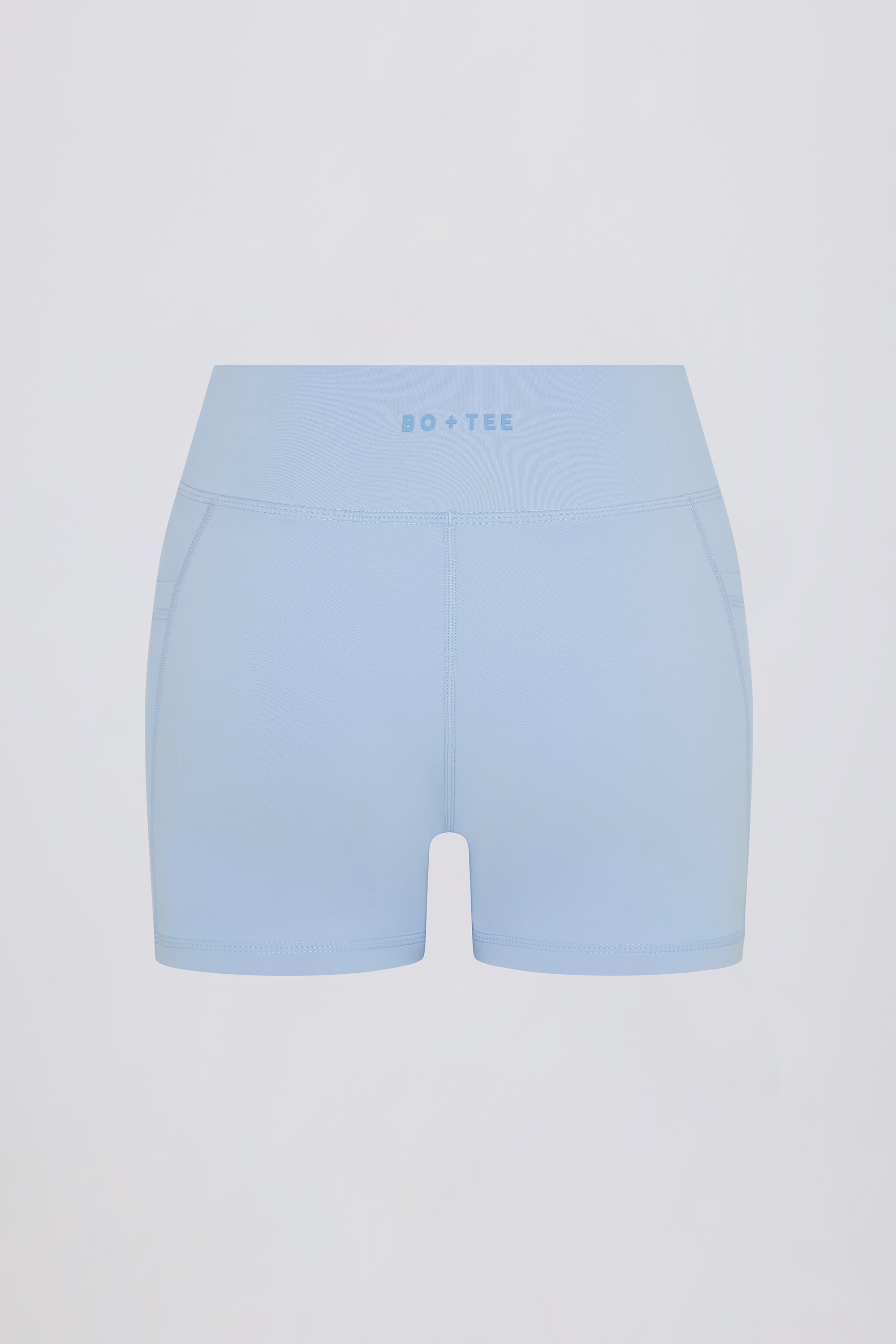 Soft Active Crossover Pocket Shorts in Sky - Image 5